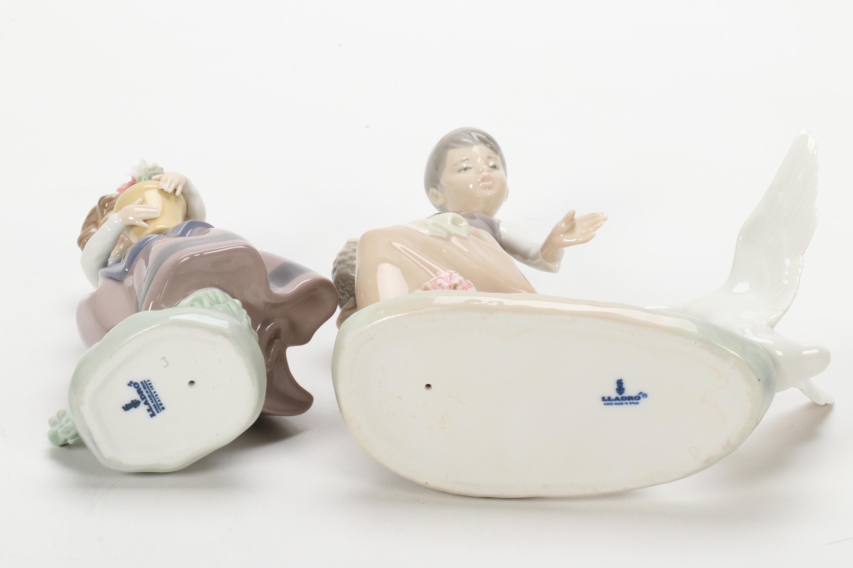 Lladró "Spring is Here" Porcelain Figurine Designed by José Puche with Others