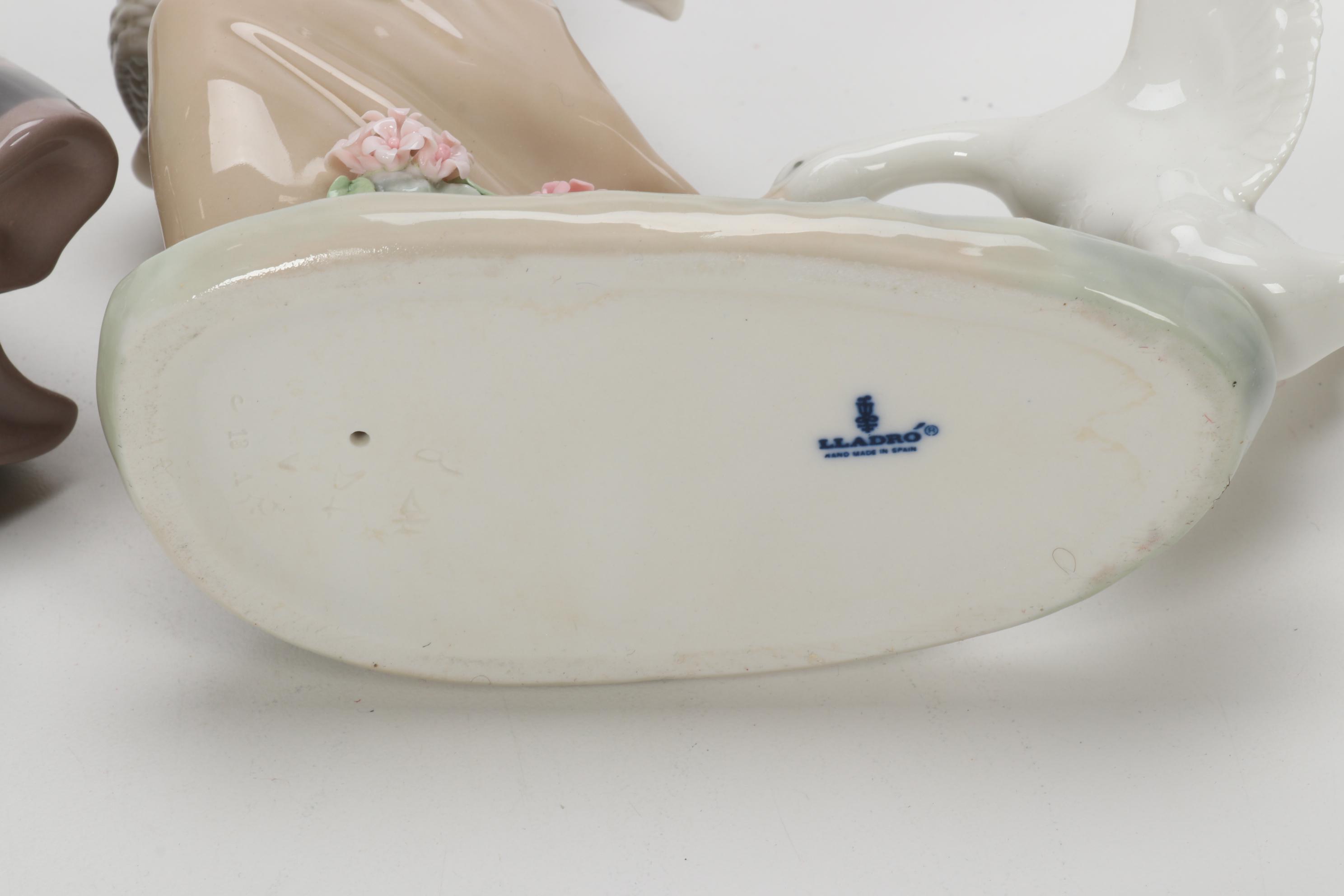 Lladró "Spring is Here" Porcelain Figurine Designed by José Puche with Others