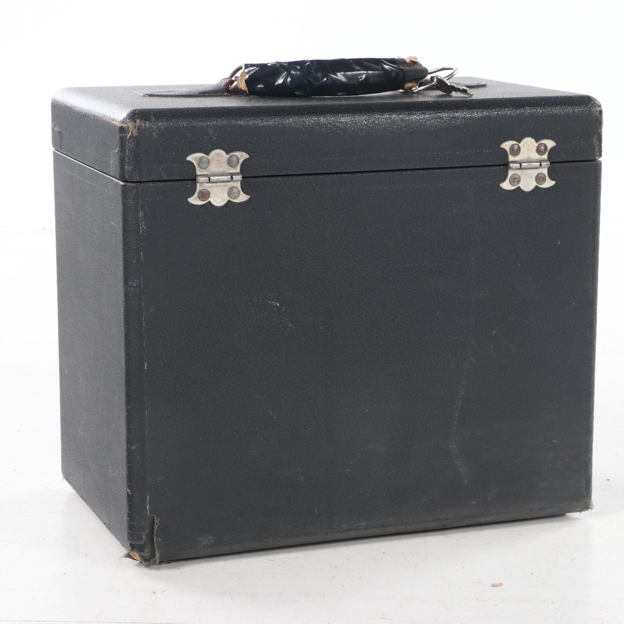 Singer "221-1" Portable Electric Sewing Machine with Accessories and Case