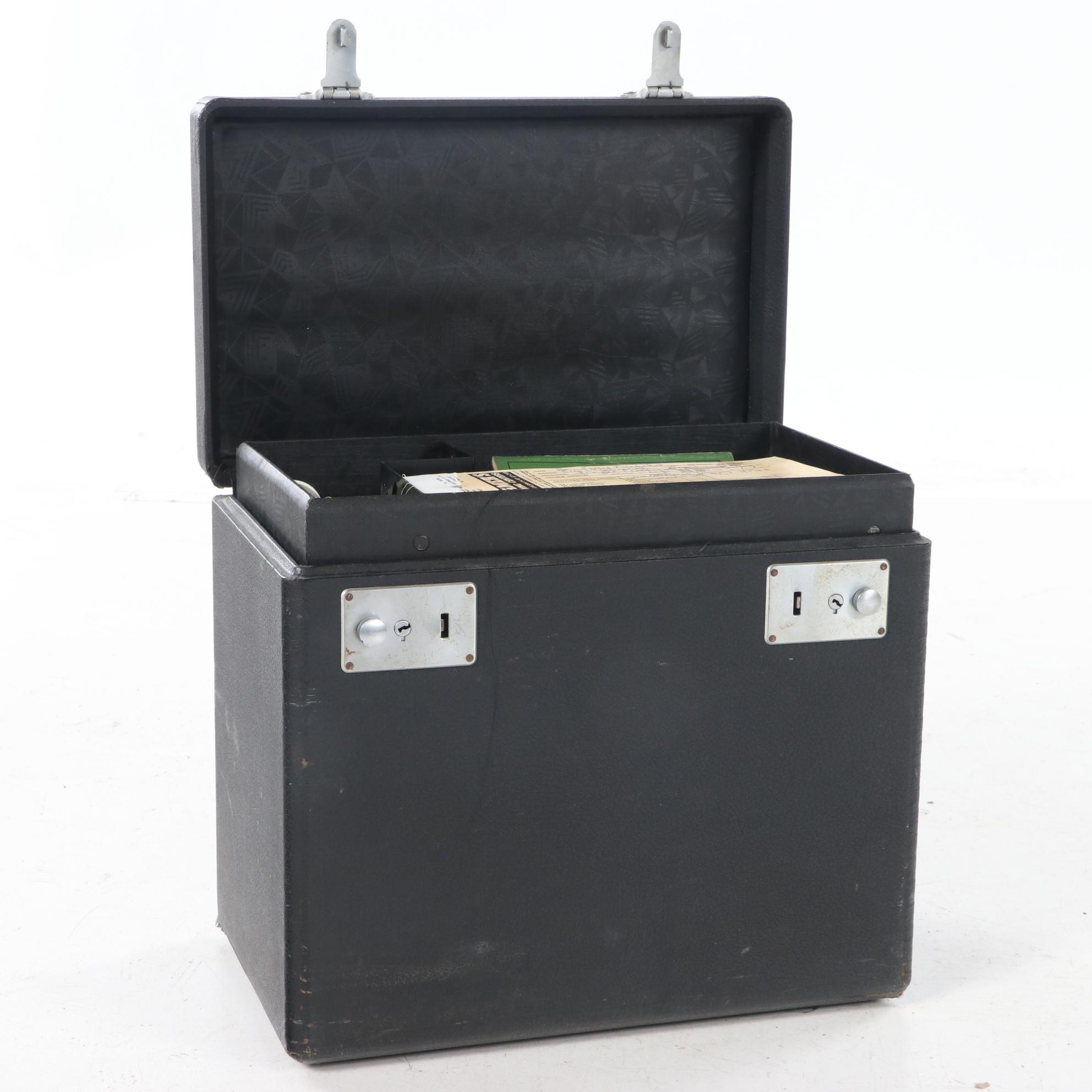 Singer "221-1" Portable Electric Sewing Machine with Accessories and Case