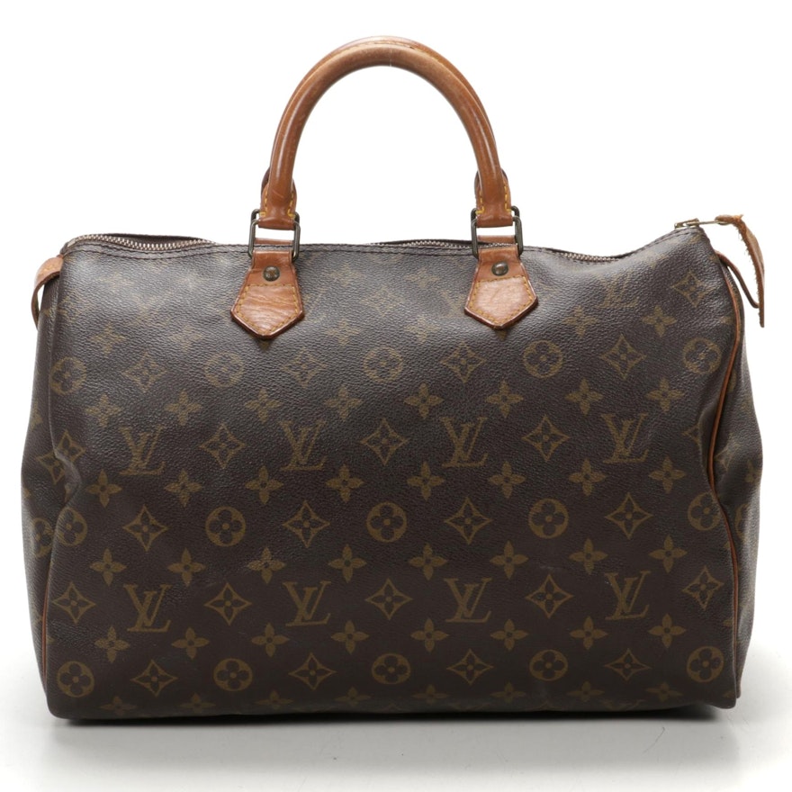 Louis Vuitton Speedy 35 in Monogram Canvas and Vachetta Leather