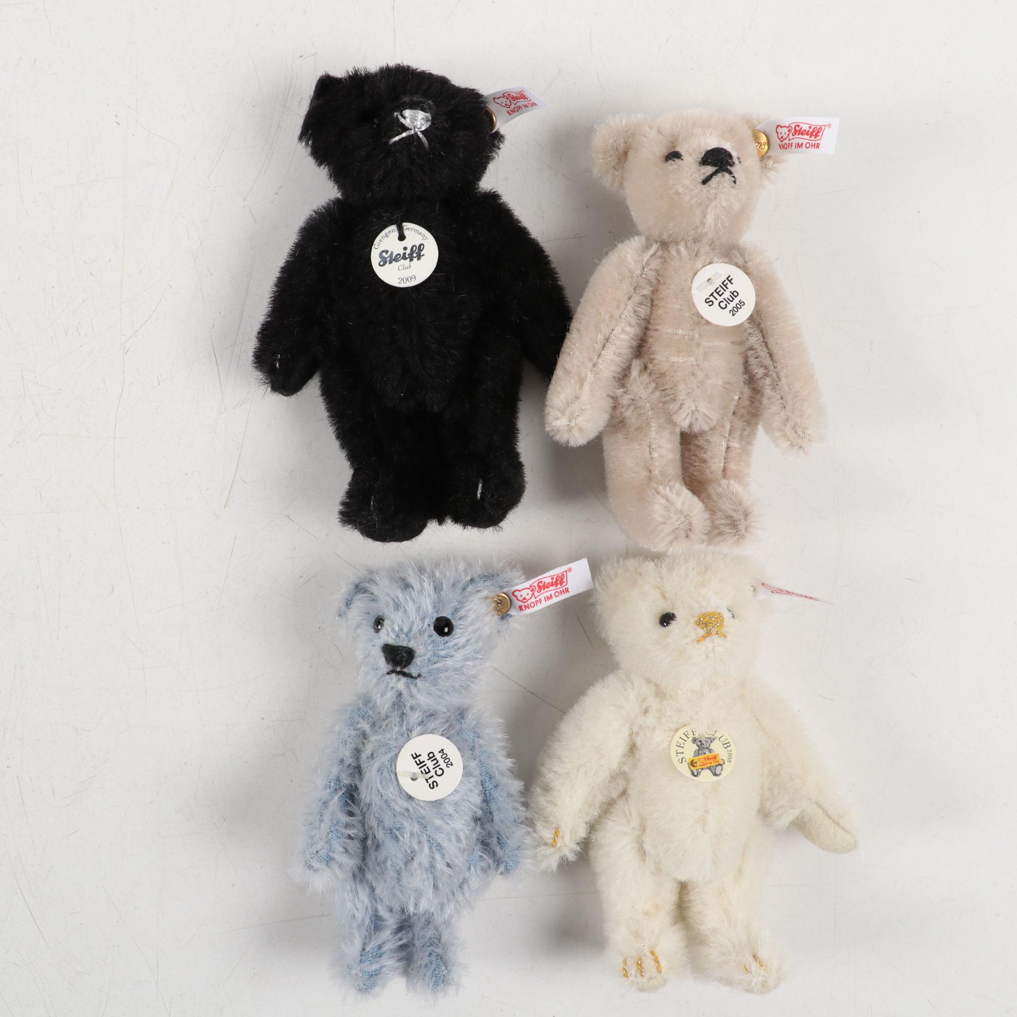 Steiff Exclusive "Club Gift" Teddy Bears for 2004, 2005, 2008 and 2009