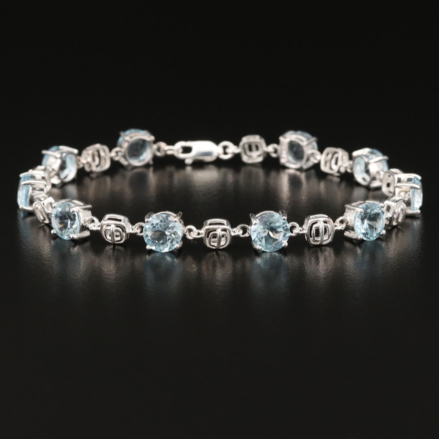 Sterling Topaz Bracelet