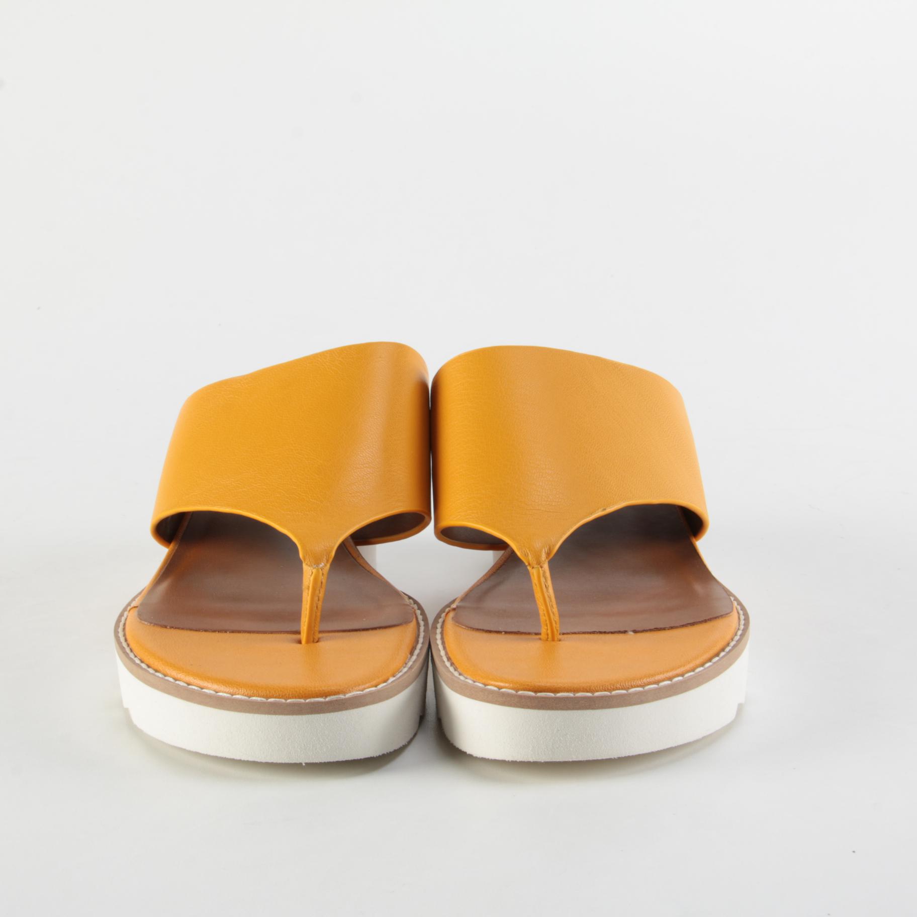 Franco Sarto Yellow Leather Cramer Espadrilles and Miz Mooz Leather Sandals