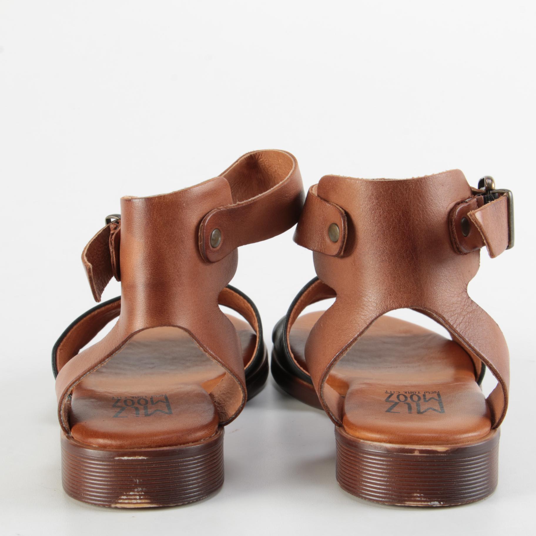 Franco Sarto Yellow Leather Cramer Espadrilles and Miz Mooz Leather Sandals