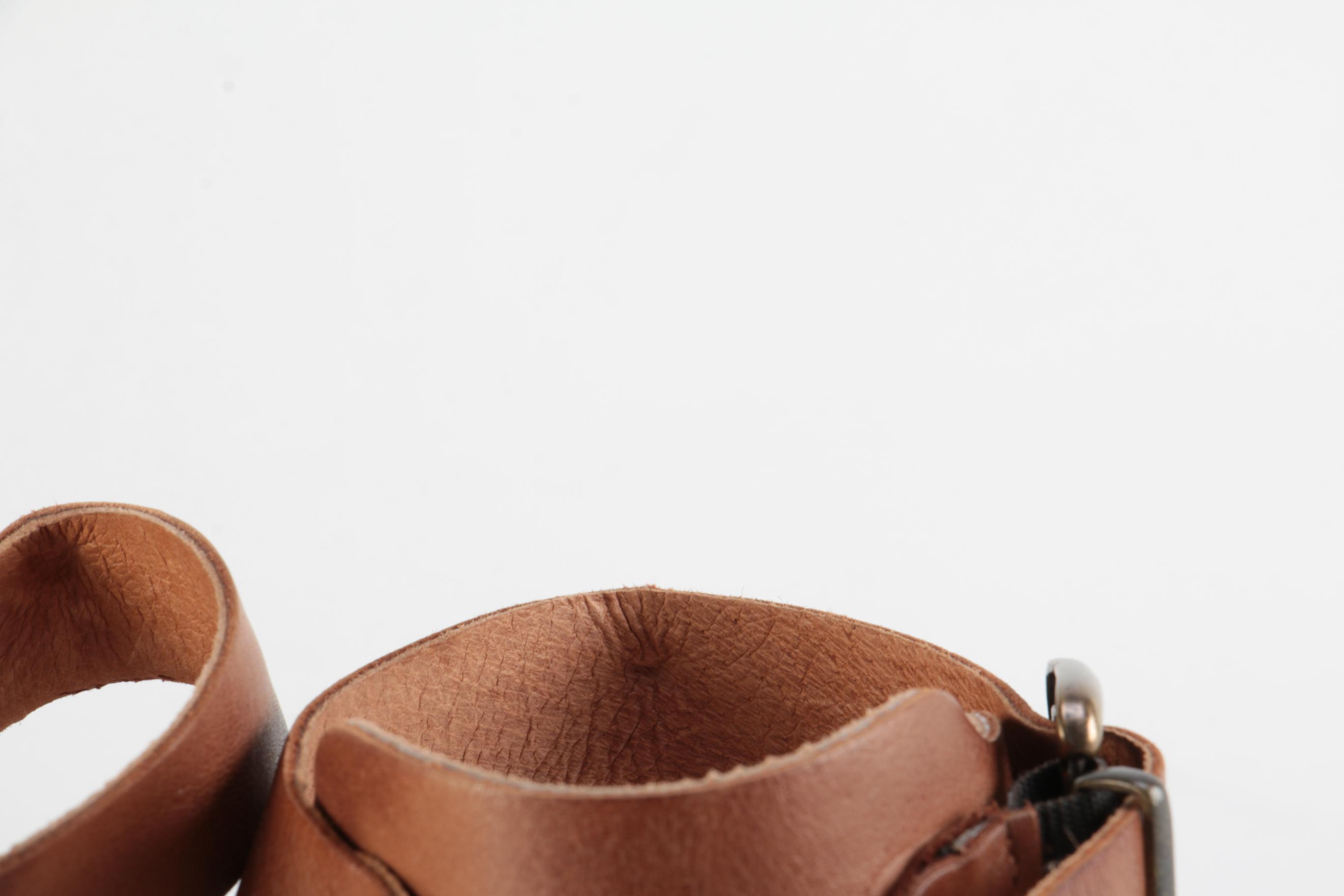 Franco Sarto Yellow Leather Cramer Espadrilles and Miz Mooz Leather Sandals