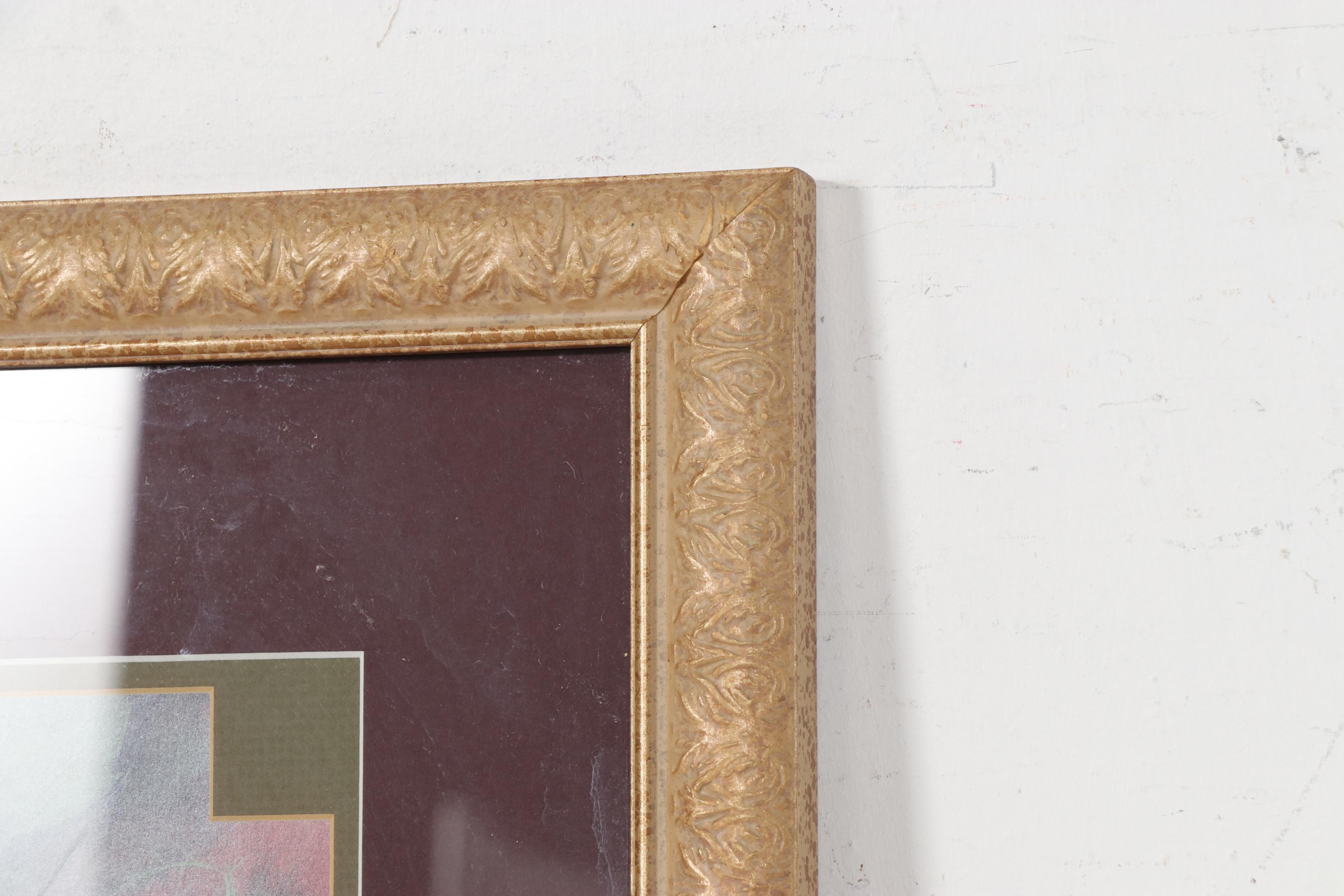 Offset Lithograph after Janice Sumler of Grapes with Inspirational Text