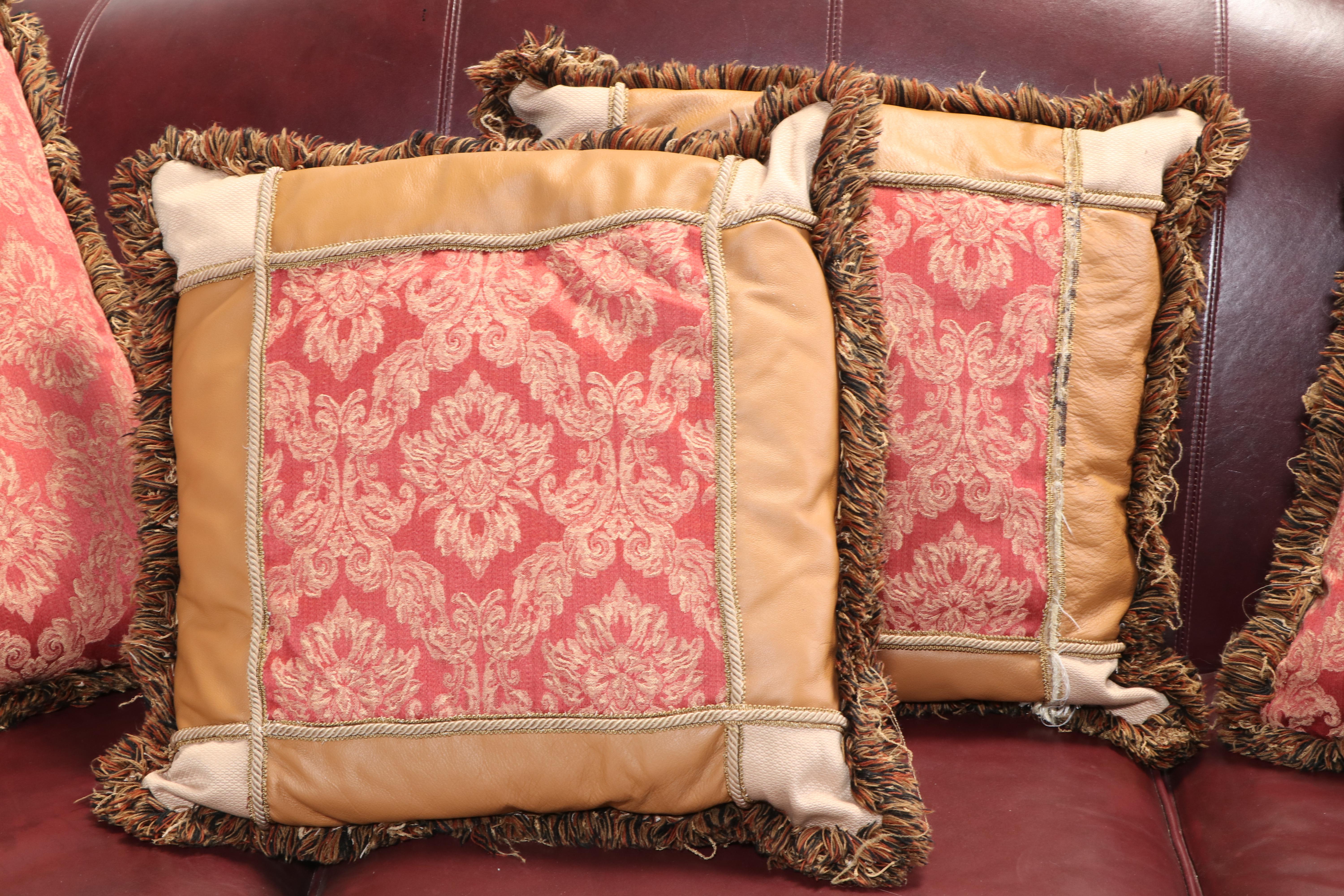 Bob Timberlake Three-Seat  Leather Sofa with Nailhead Trim