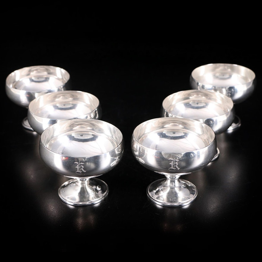 Mt. Vernon Company Silversmiths Sterling Sherbet Bowls, circa 1920