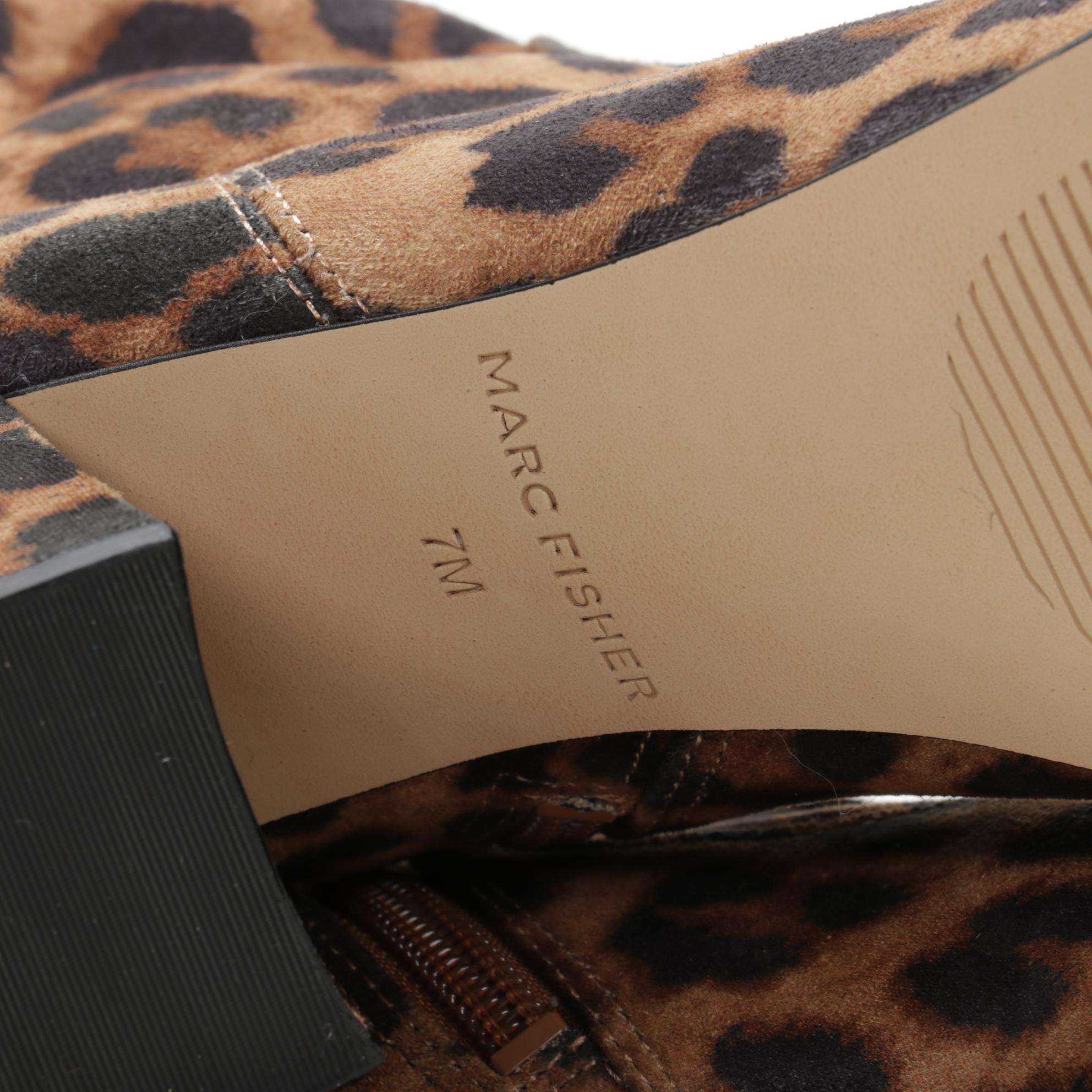 Marc Fisher Retie Leopard Knee-High Boots