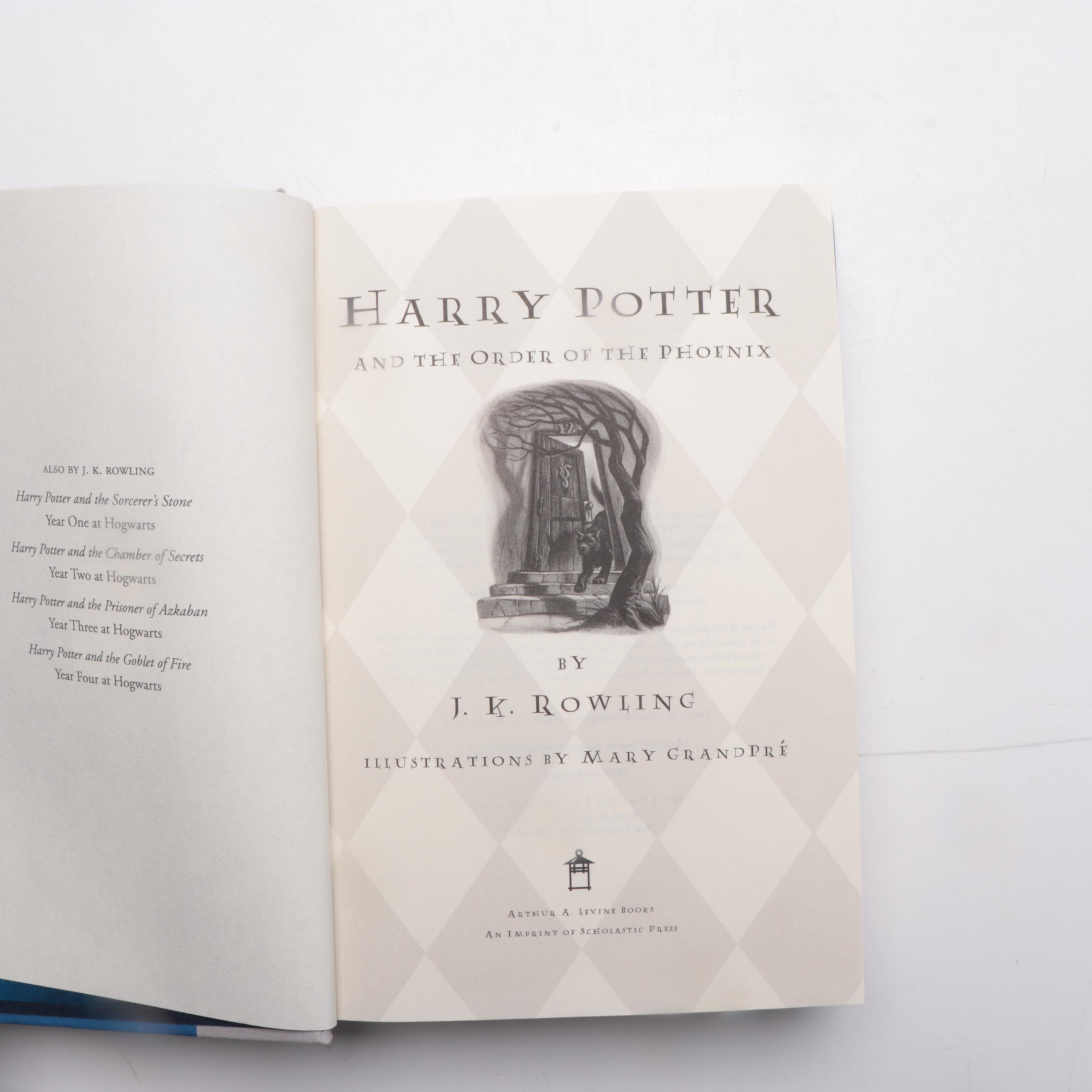 Complete First American Edition "Harry Potter" Series by J. K. Rowling
