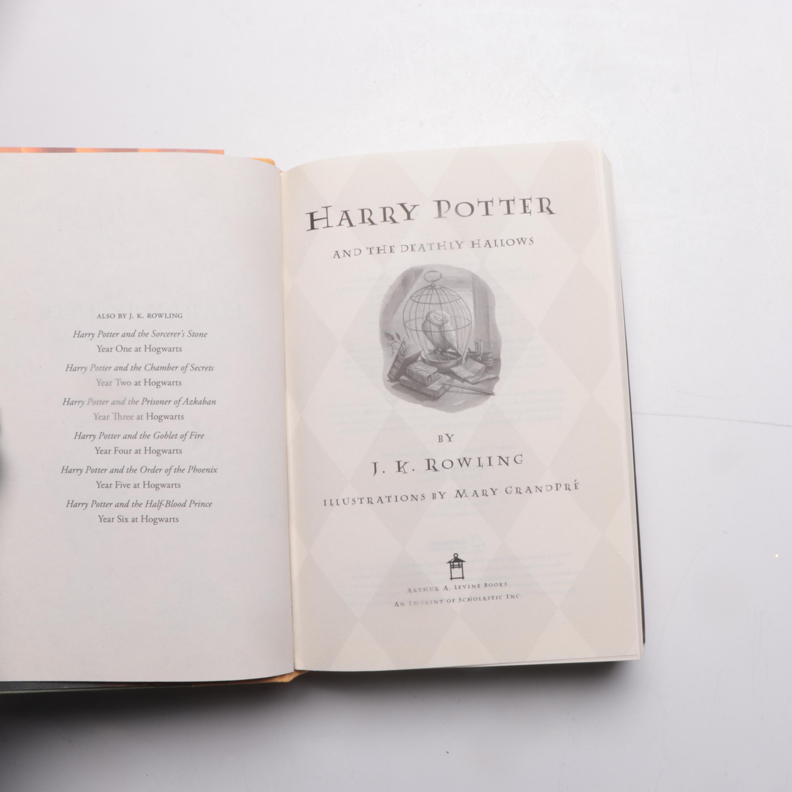 Complete First American Edition "Harry Potter" Series by J. K. Rowling
