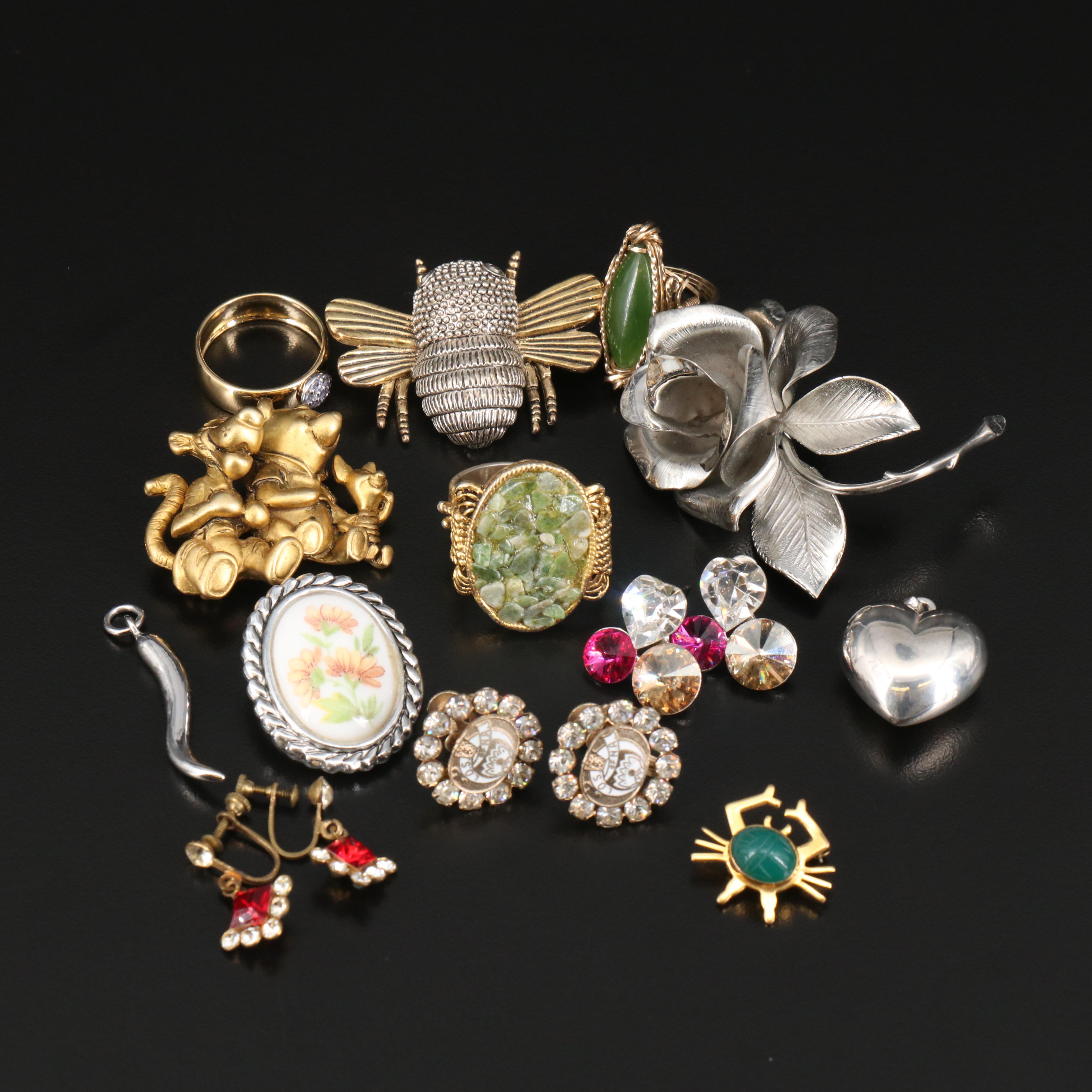 Jewelry Lot Featuring Agate, Turquoise and Black Onyx