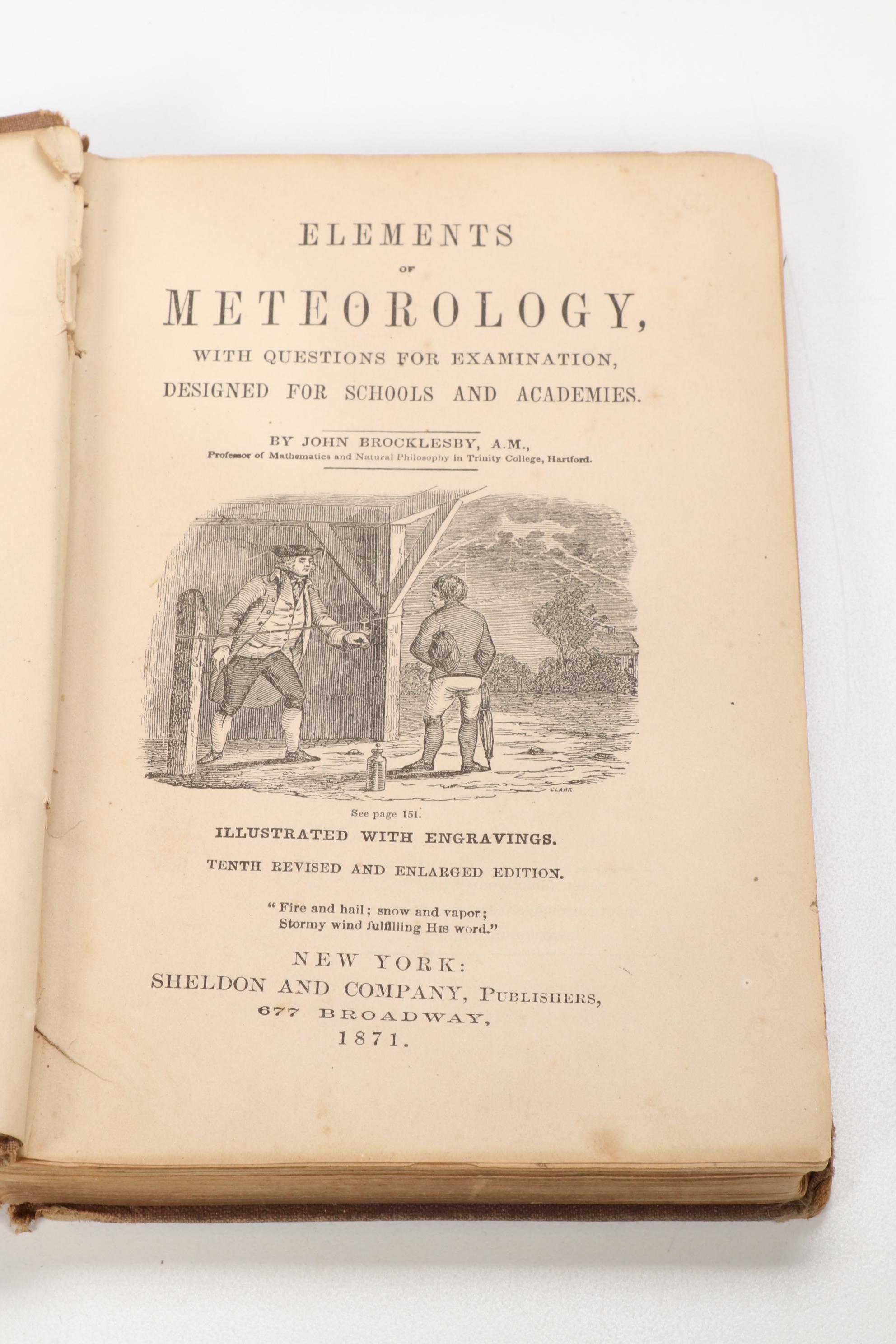 "Elements of Meteorology," "Crests from the Ocean World," and Military Textbook