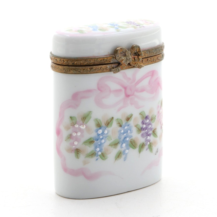 Hand-Painted Porcelain Limoges Box