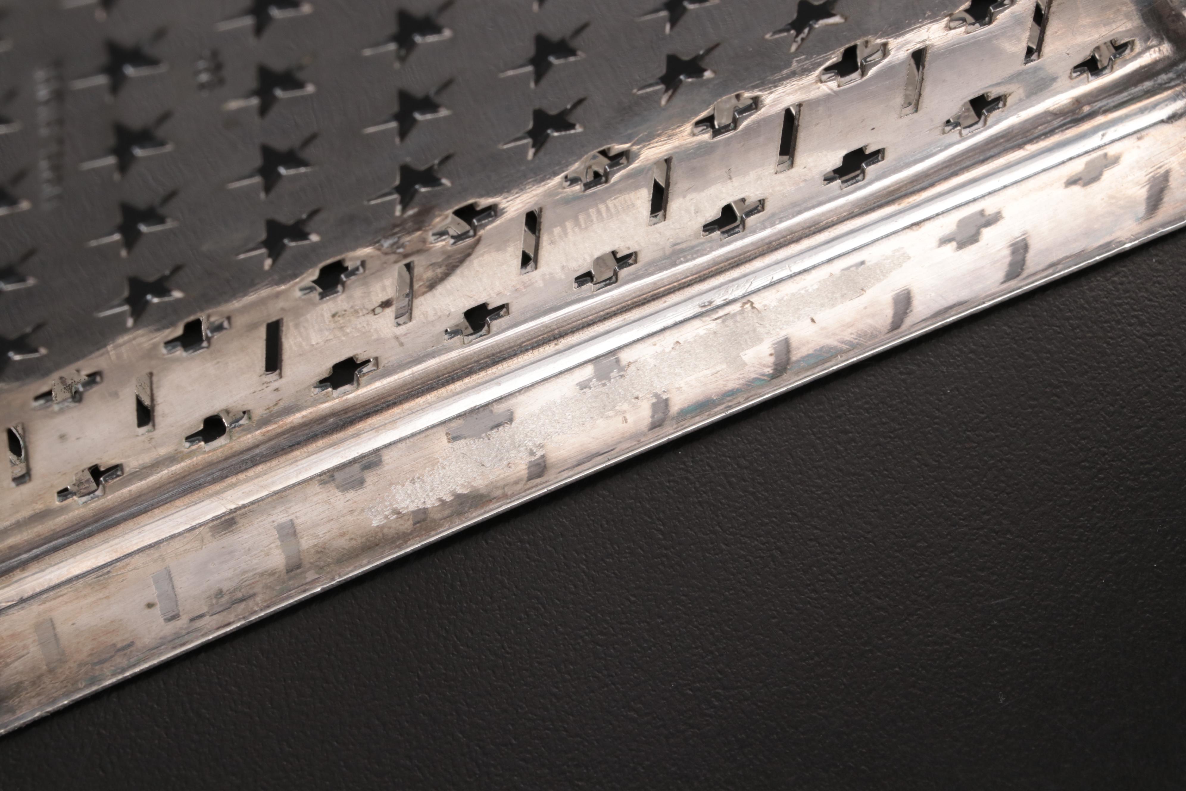 Gotham Silver Co. Silver Plate Footed Gallery Trays, c. 1920-1950