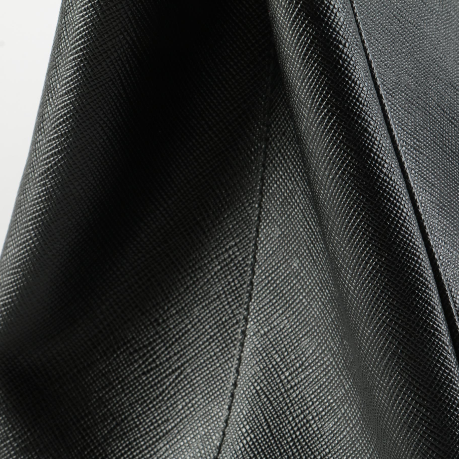 Prada Saffiano Lux Medium Shopping Tote In Black Leather