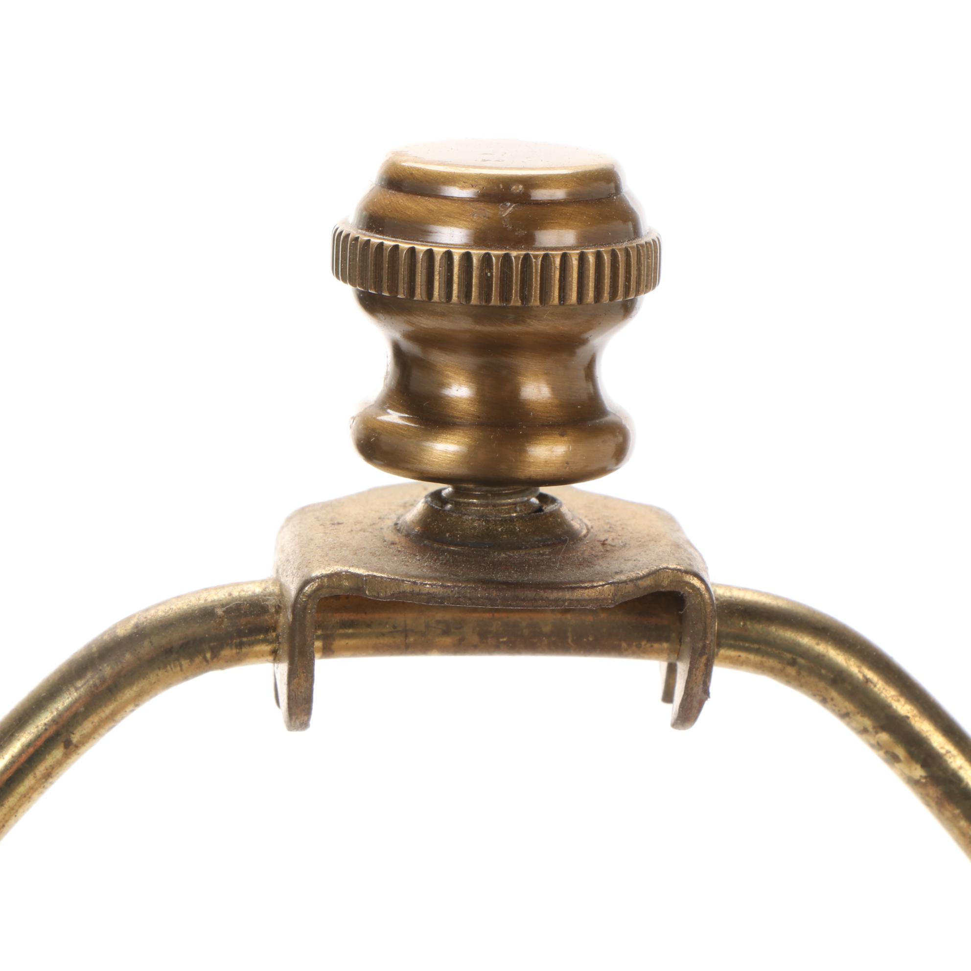 Pair of Modernist Style Gilt Metal Cage Table Lamps