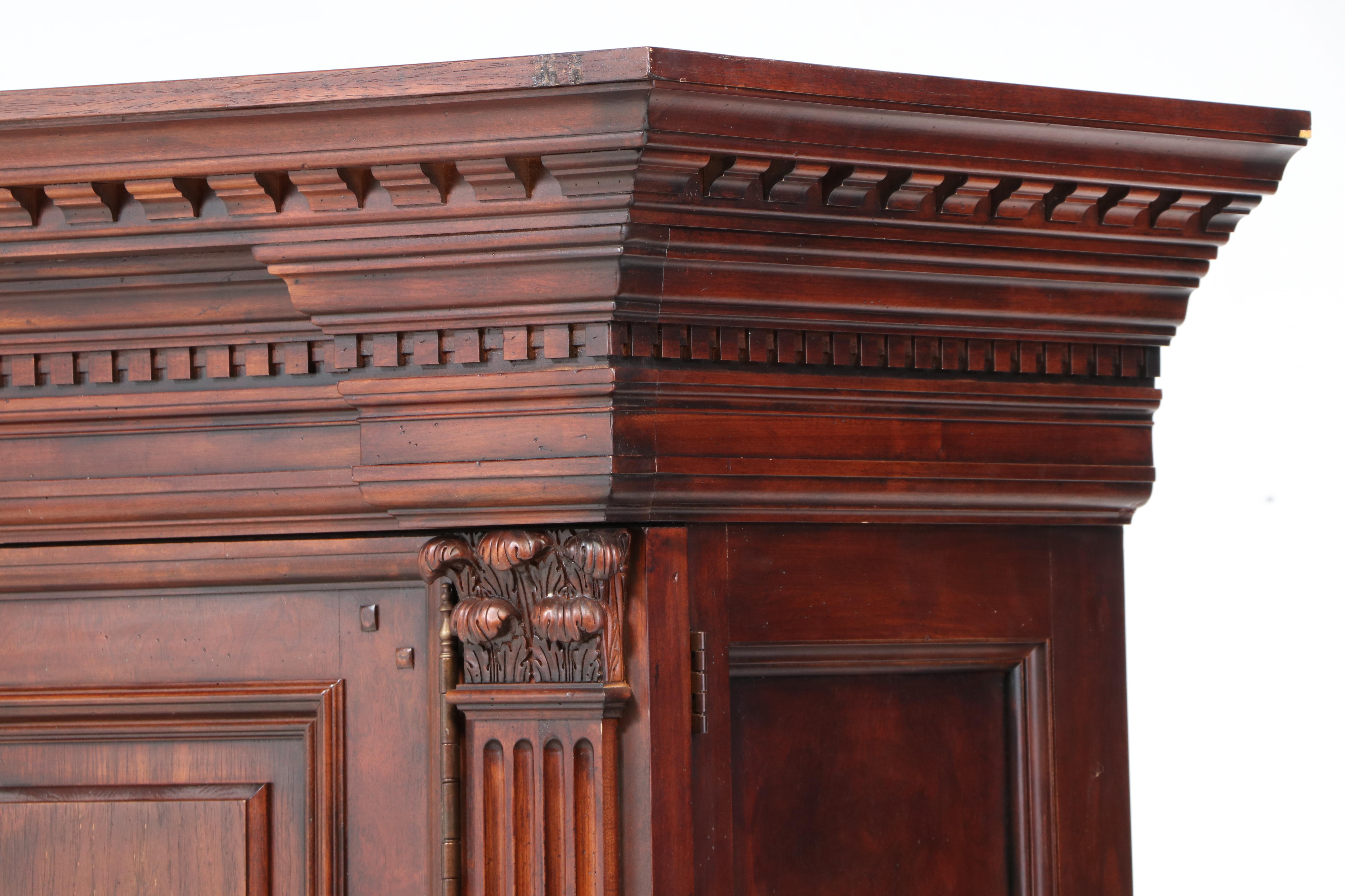 Polo Ralph Lauren for Henredon Mahogany Greek Revival Style Armoire