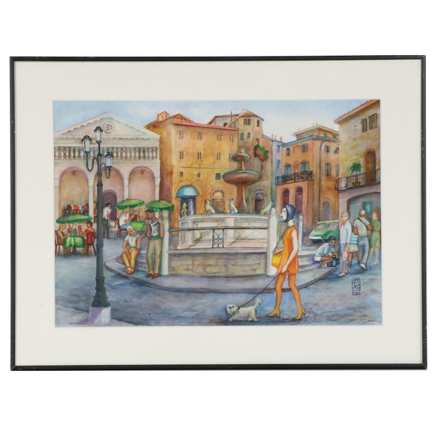 Joan Fistick Watercolor Painting "Italy"