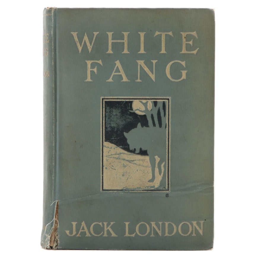 First Edition, First Printing "White Fang" by Jack London, 1906