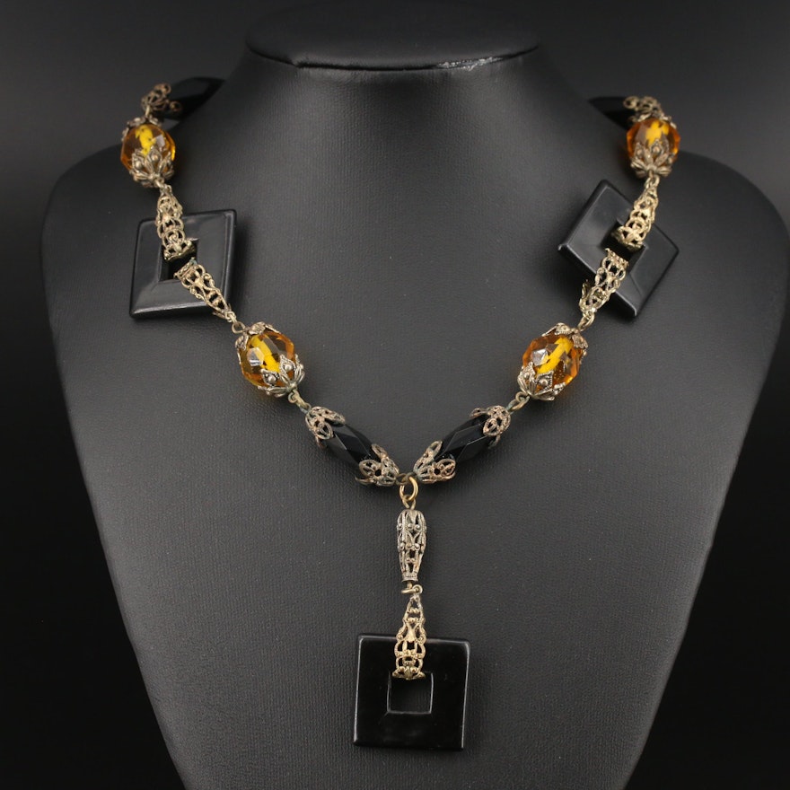 Art Deco Sautoir Necklace