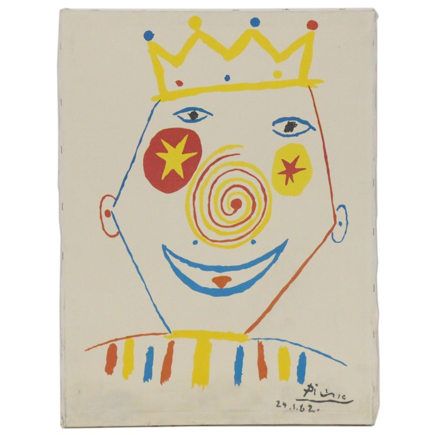 Giclée after Pablo Picasso "Le Clown," Late 20th Century