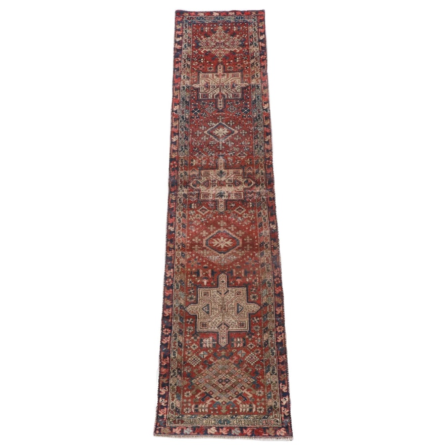 2'3 x 10'5 Hand-Knotted Persian Karaja Wool Carpet Runner