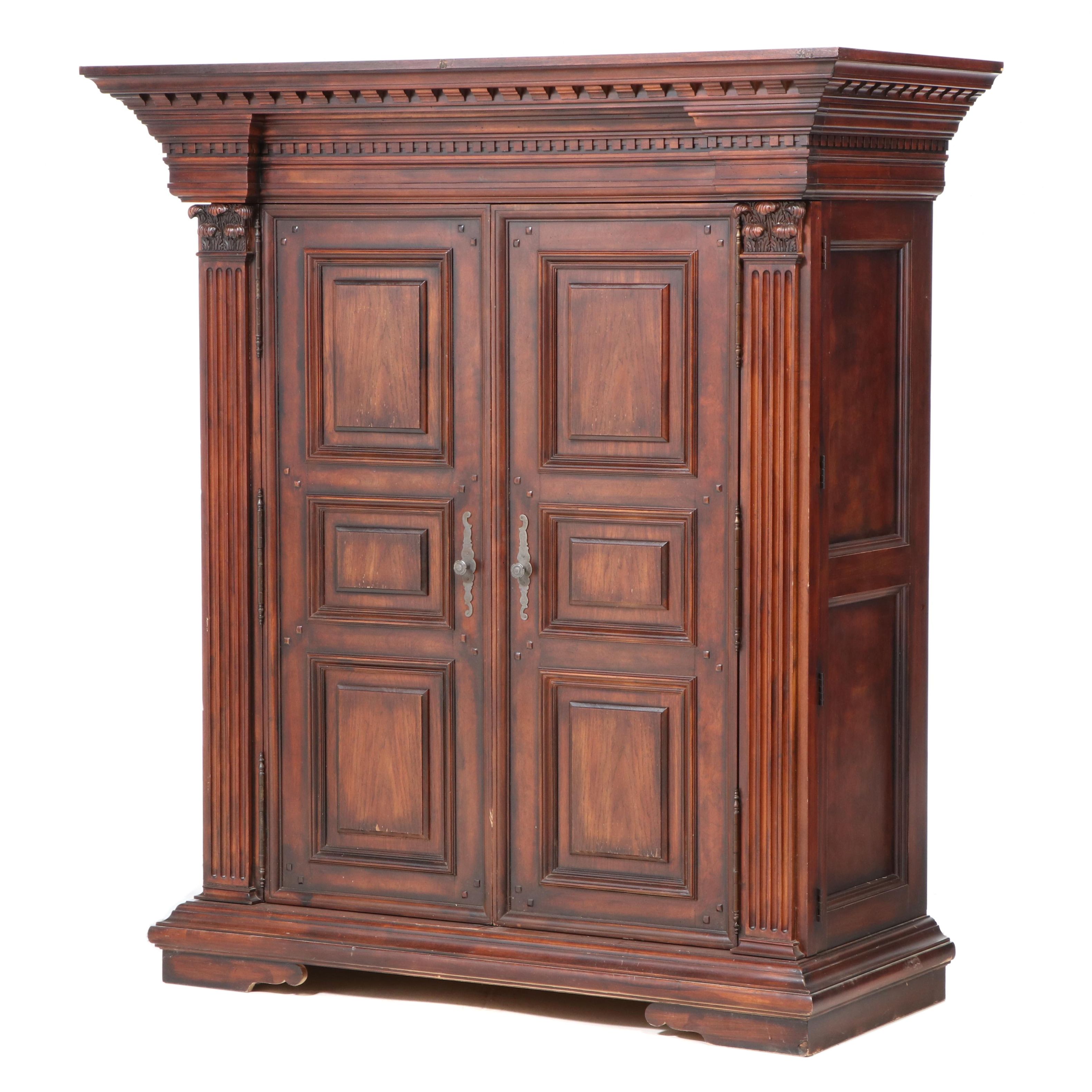 Polo Ralph Lauren for Henredon Mahogany Greek Revival Style Armoire