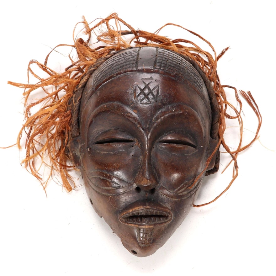 Chokwe Style Wood Mask, Central Africa