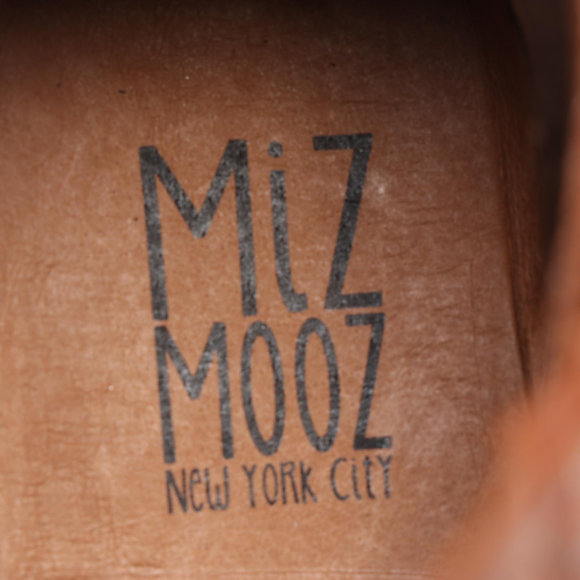 Miz Mooz Leslie Buckle Strap Ankle Boots in Brandy Leather
