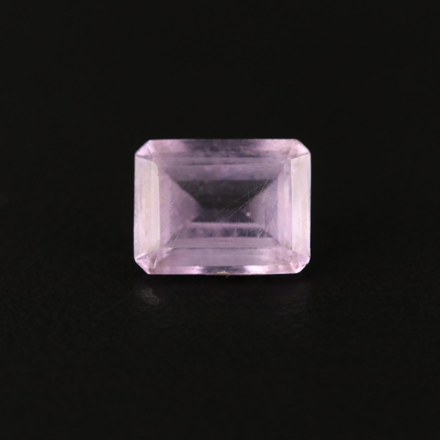 Loose 2.08 CT Rectangular Faceted Amethyst