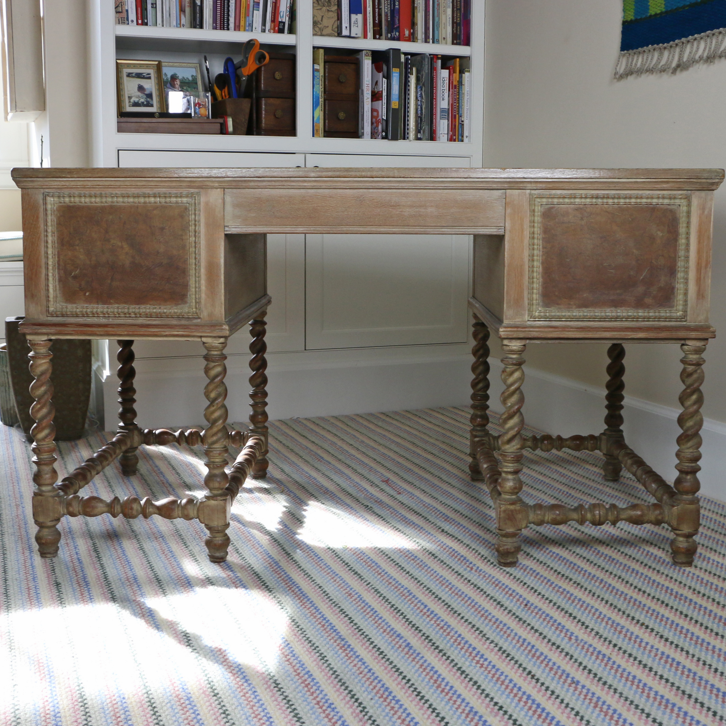 W. & J. Sloane Jacobean Style Oak Desk
