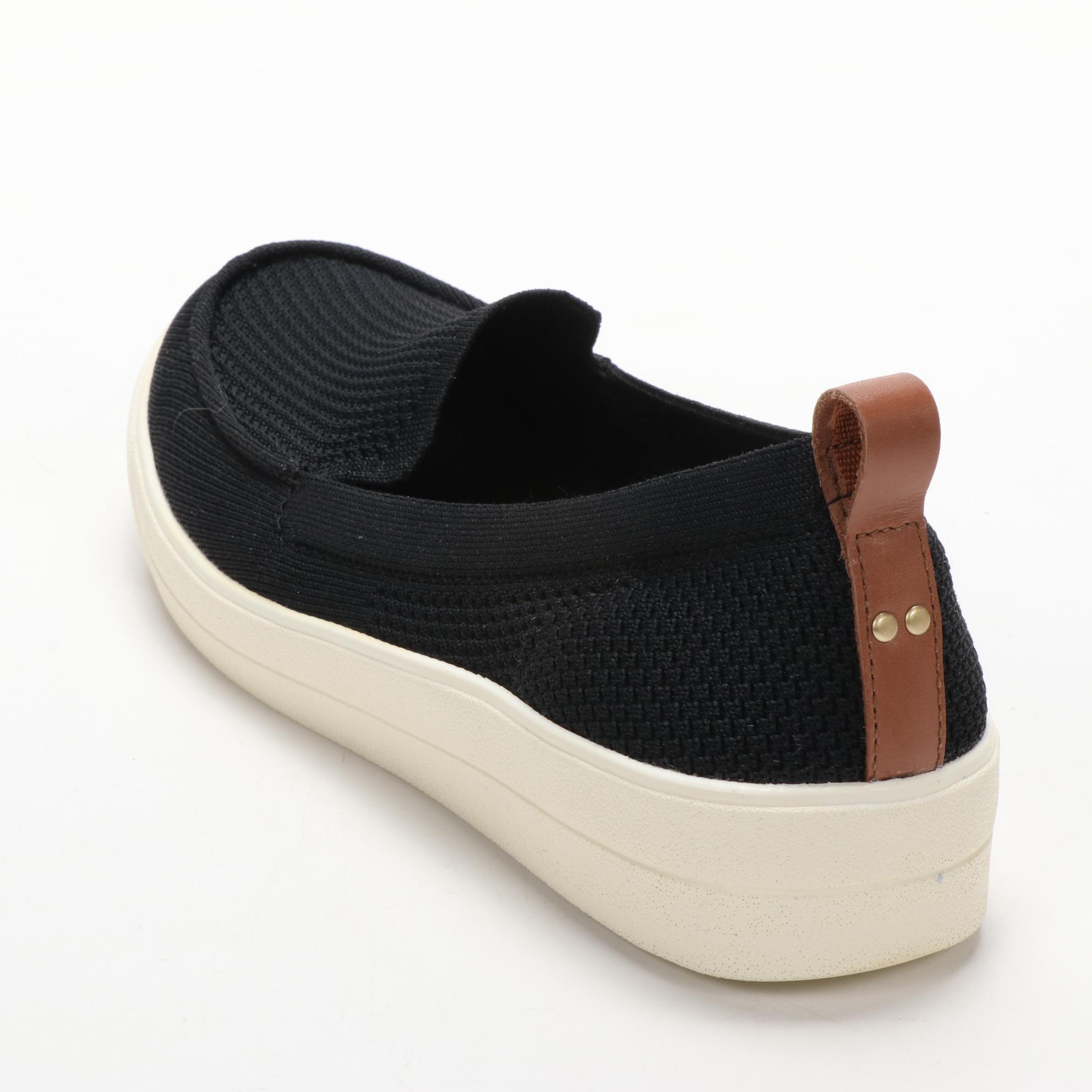Ryka Memory Foam Slip-On Sneakers in Black and Slate Grey