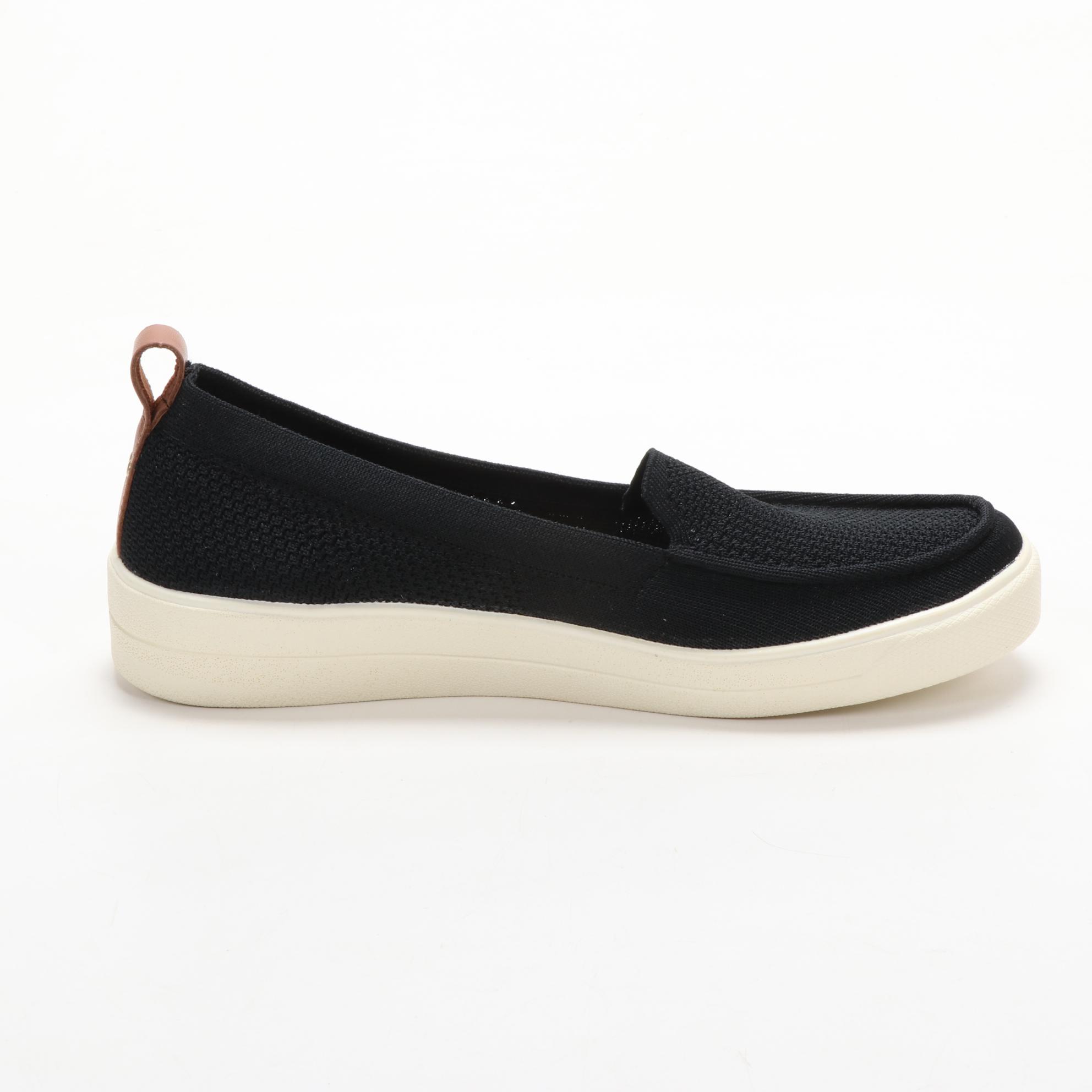 Ryka Memory Foam Slip-On Sneakers in Black and Slate Grey