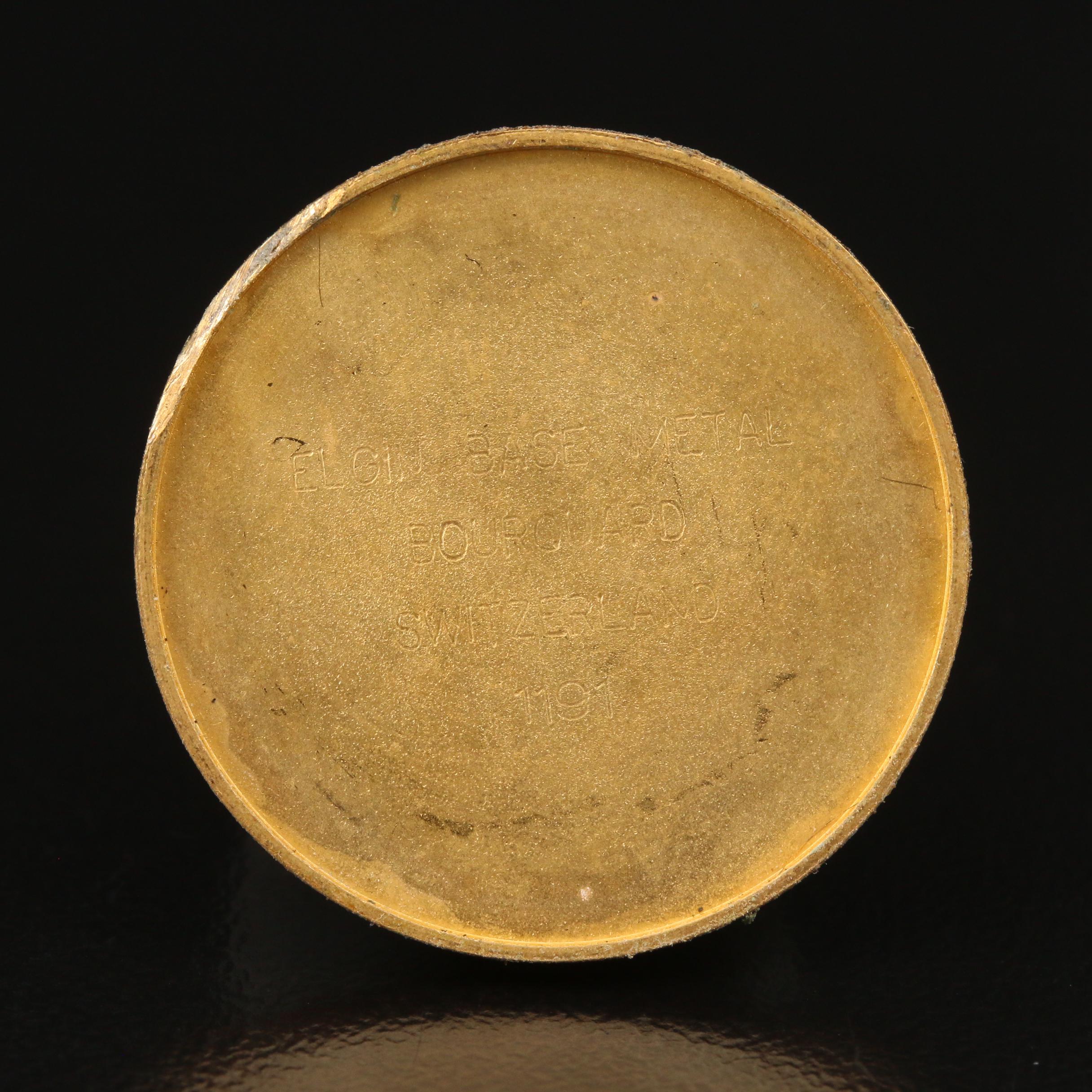 Elgin Mickey Mouse Pendant Watch on Gold Filled Chain