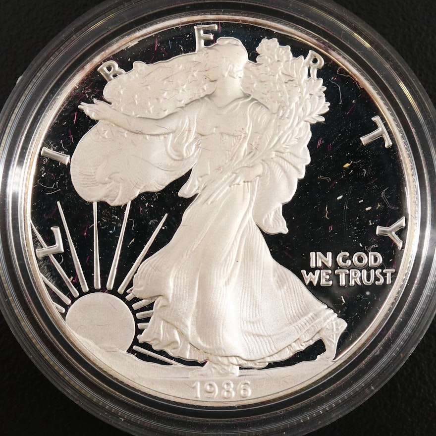 1986-S American Silver Eagle Proof Bullion Coin