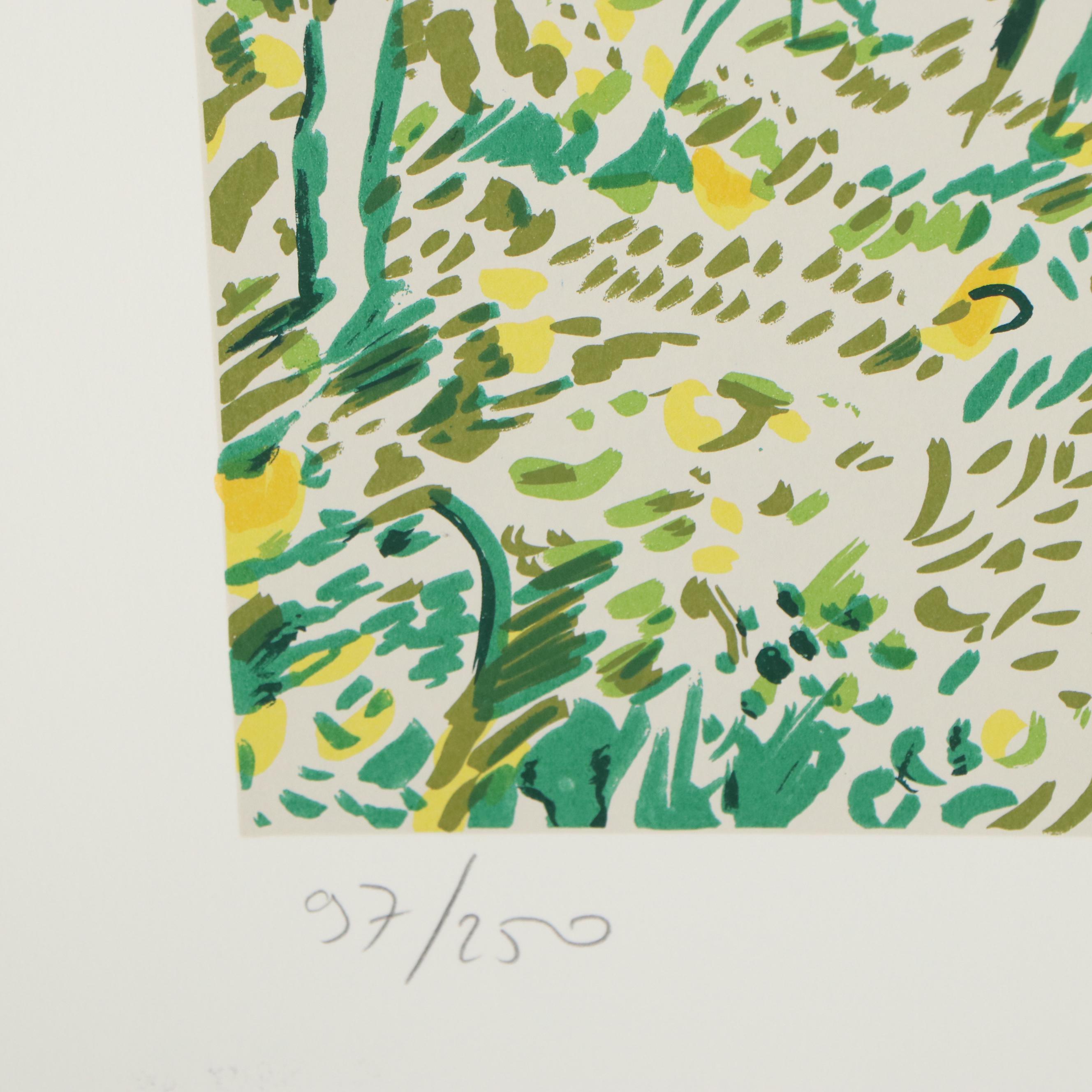 George Chemeche Serigraph "Composed Field III," 1979