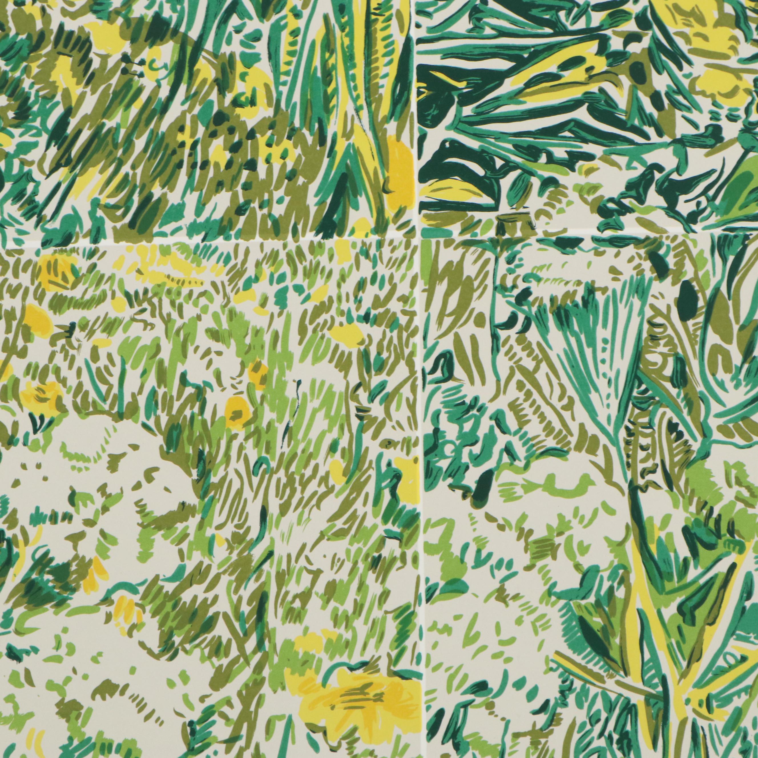 George Chemeche Serigraph "Composed Field III," 1979