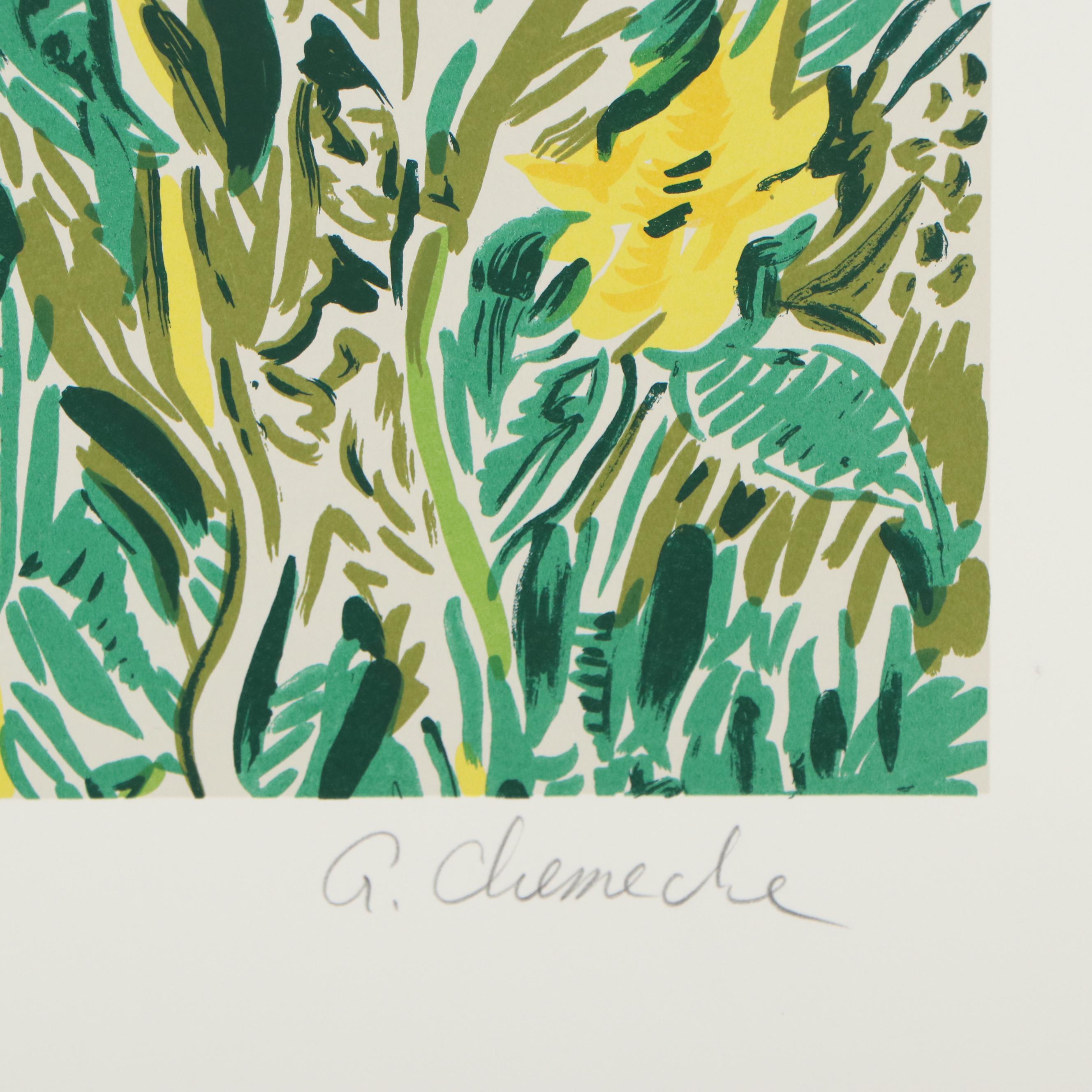 George Chemeche Serigraph "Composed Field III," 1979