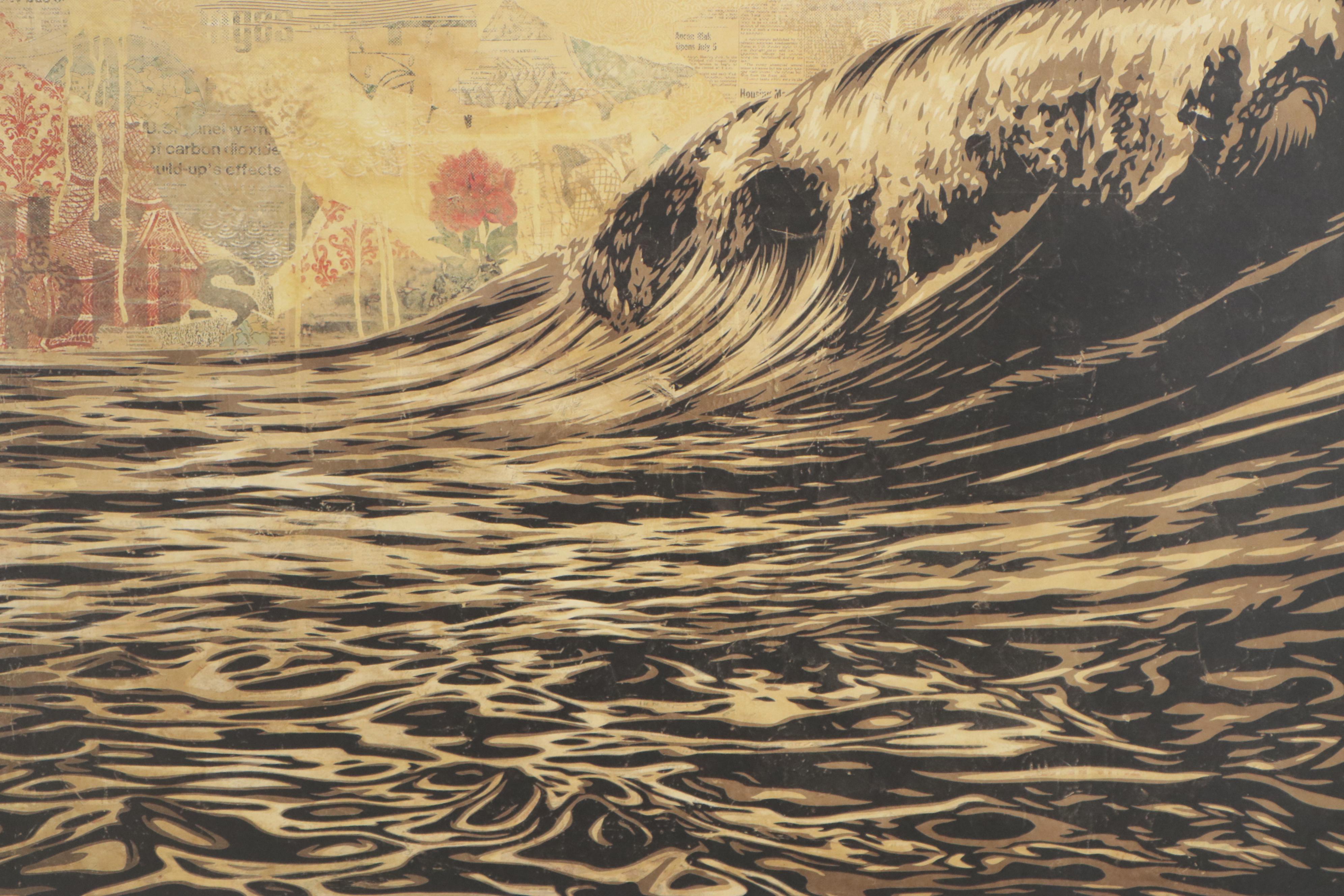 Shepard Fairey Offset Print "Dark Wave," 2020