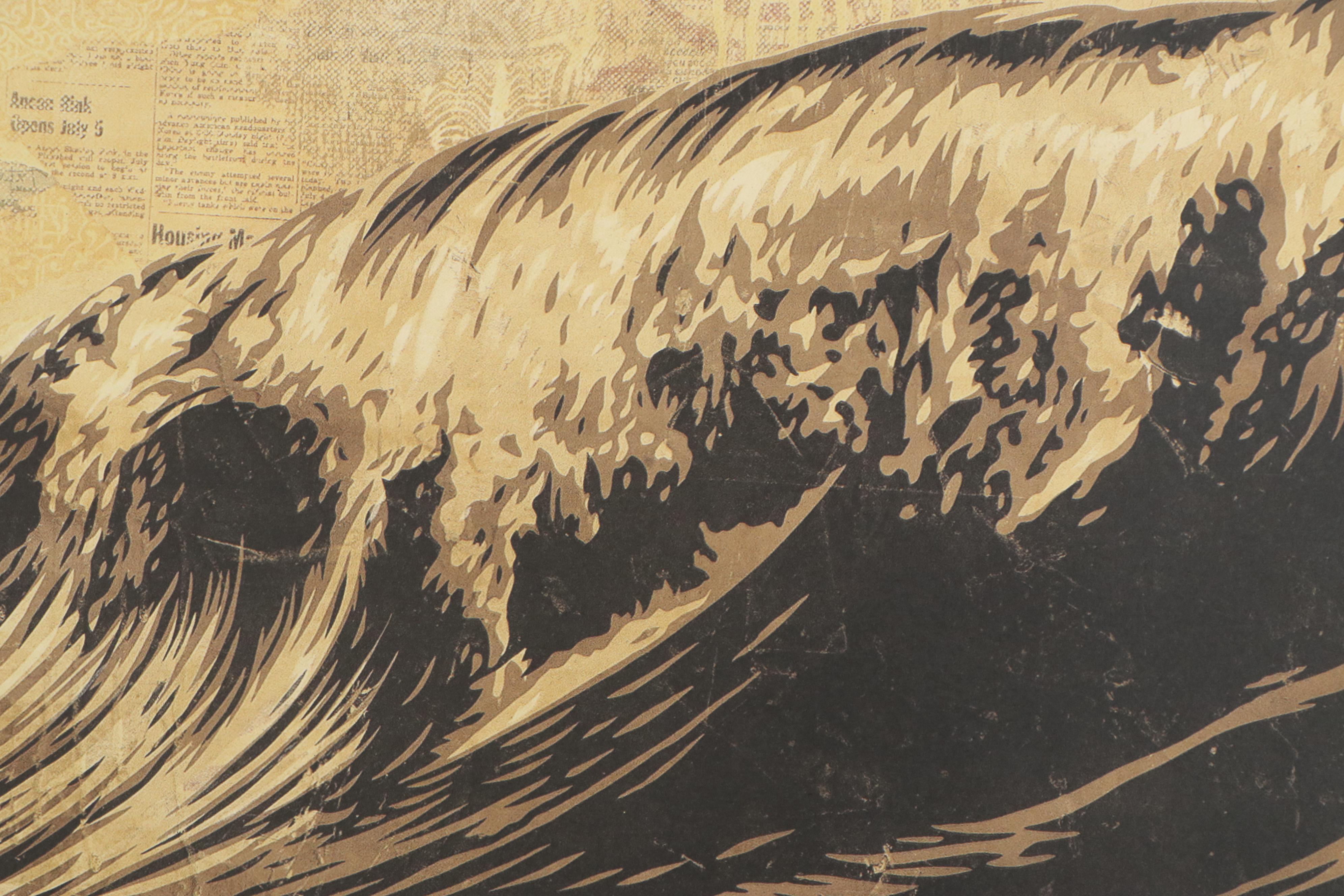 Shepard Fairey Offset Print "Dark Wave," 2020