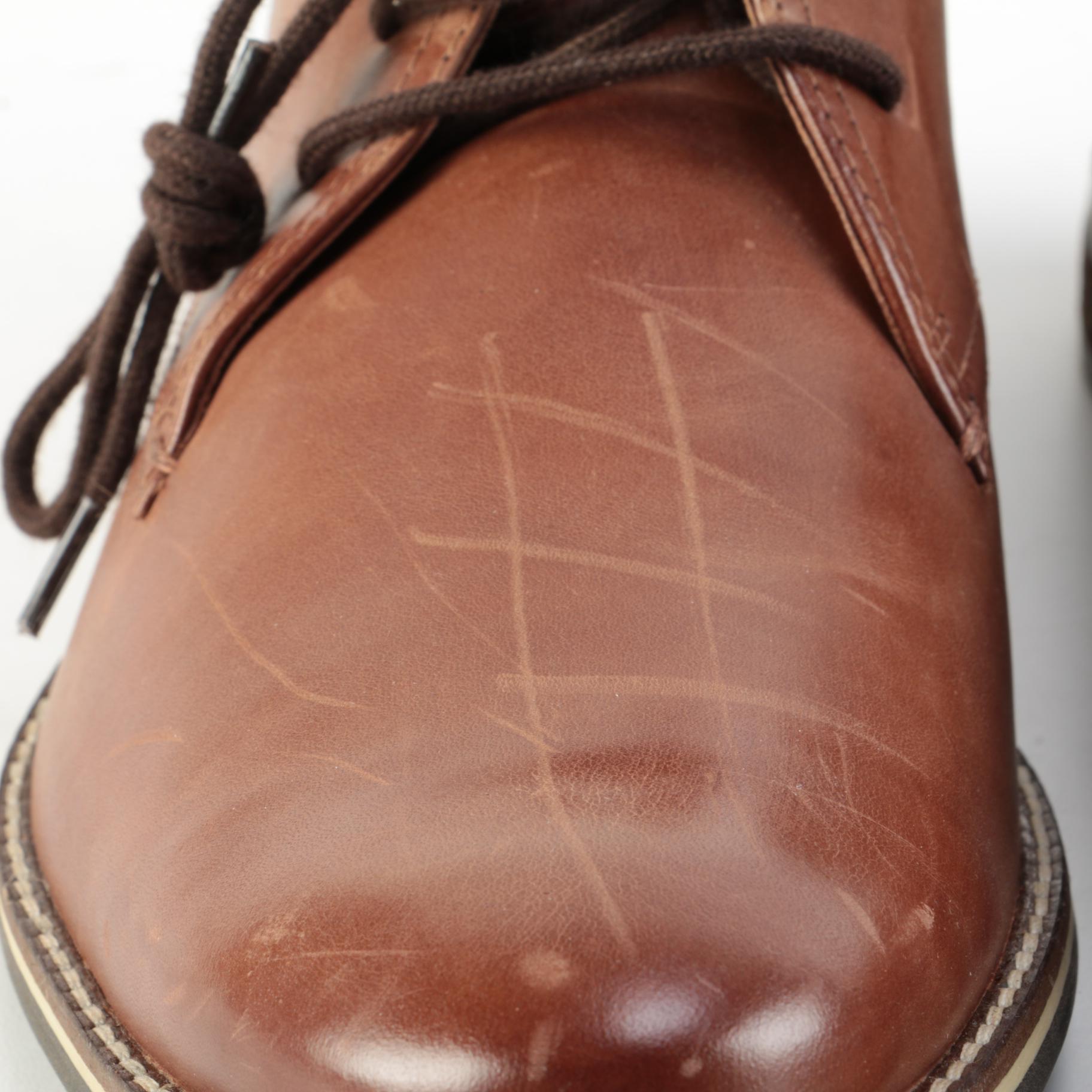 Men's Alfani Jason Brown Leather Derby Shoes