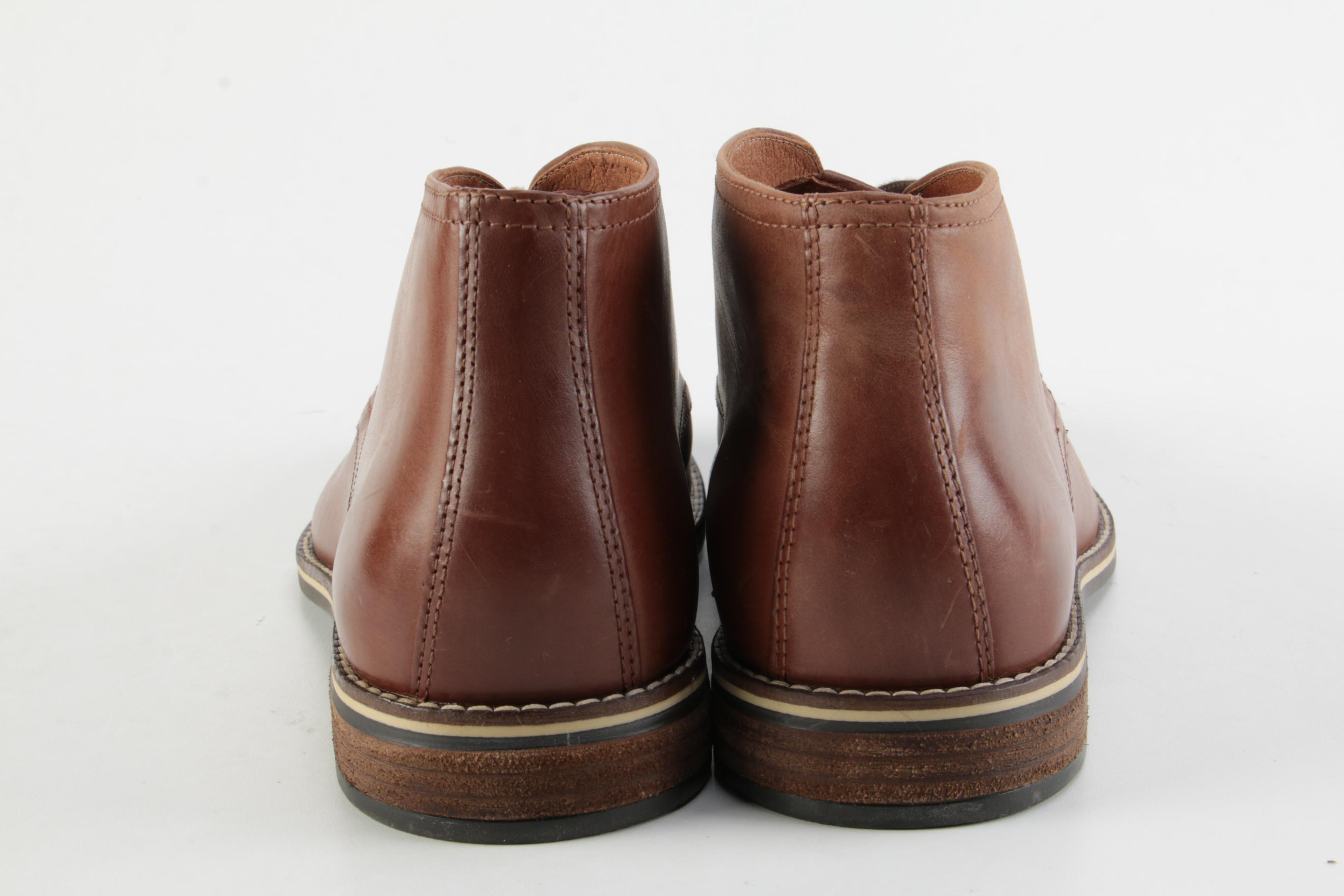 Men's Alfani Jason Brown Leather Derby Shoes