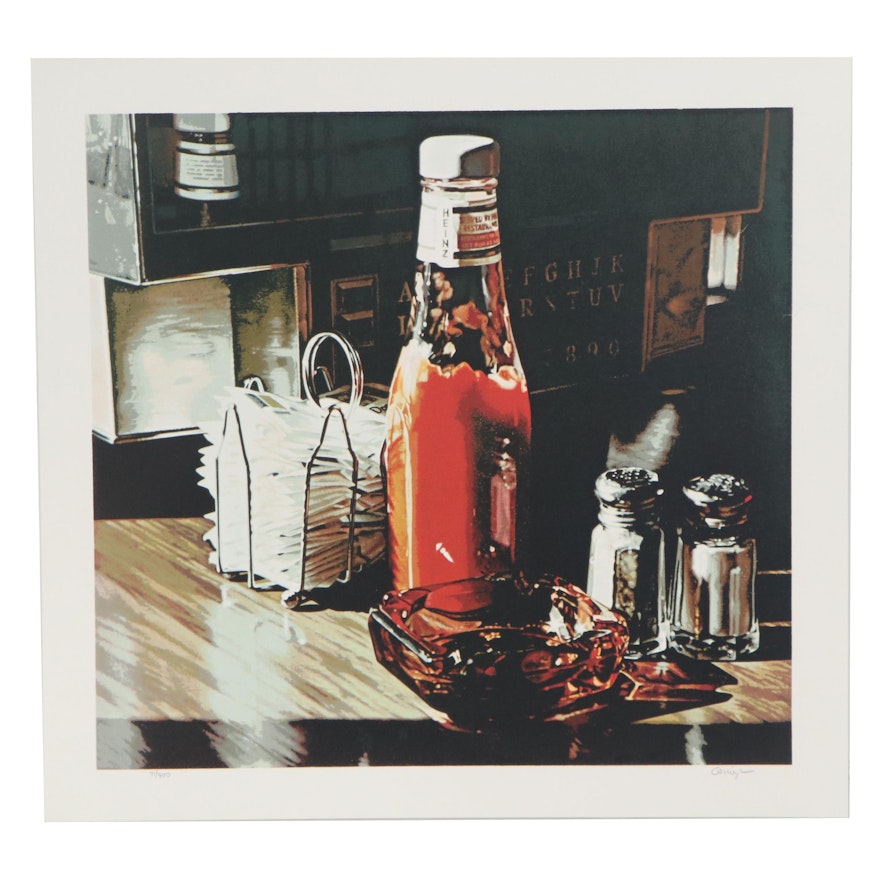 Ralph Goings Serigraph "Still Life with Sugars," 1981