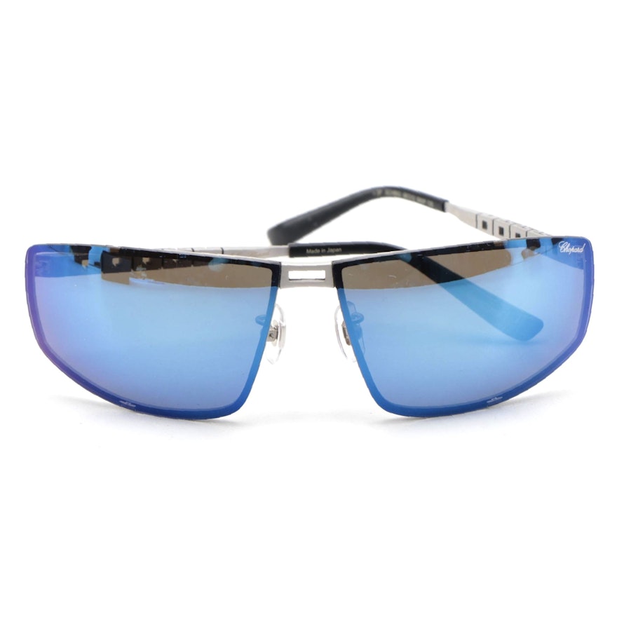 Men's Chopard Polarized Blue Frame Sunglasses with Case