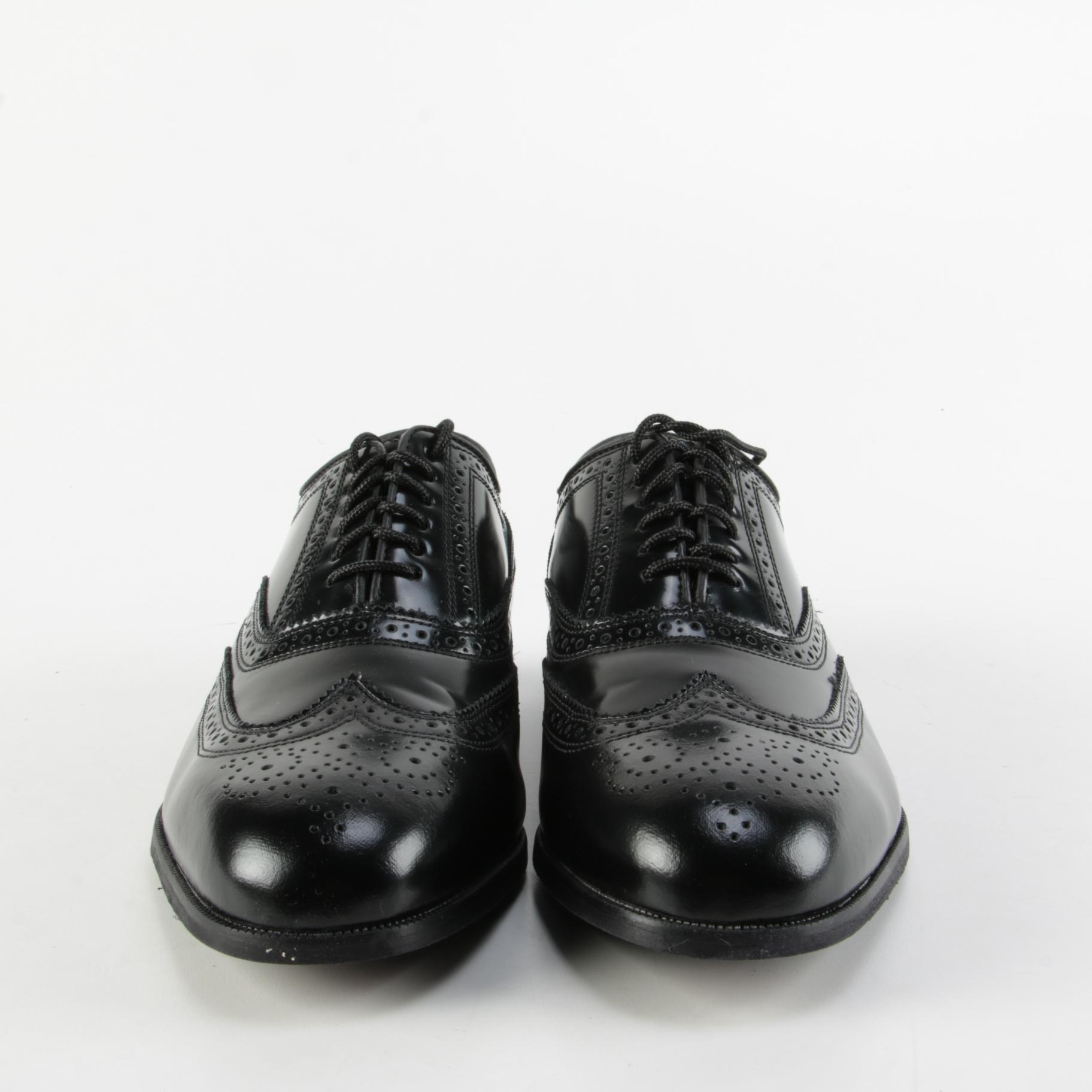 Florsheim Lexington Black Leather Wingtip Oxfords