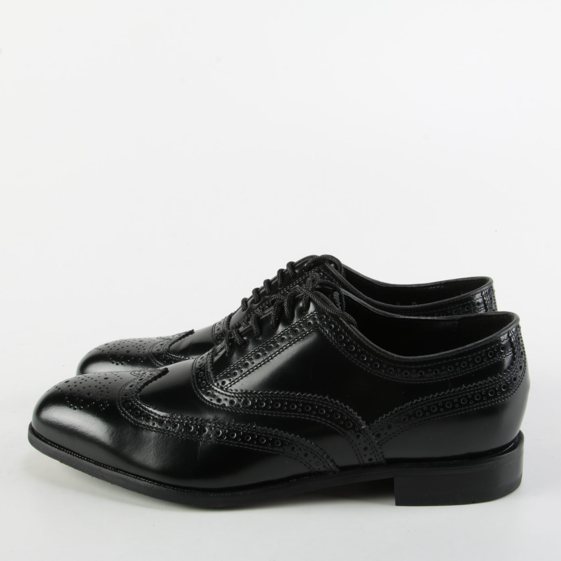 Florsheim Lexington Black Leather Wingtip Oxfords