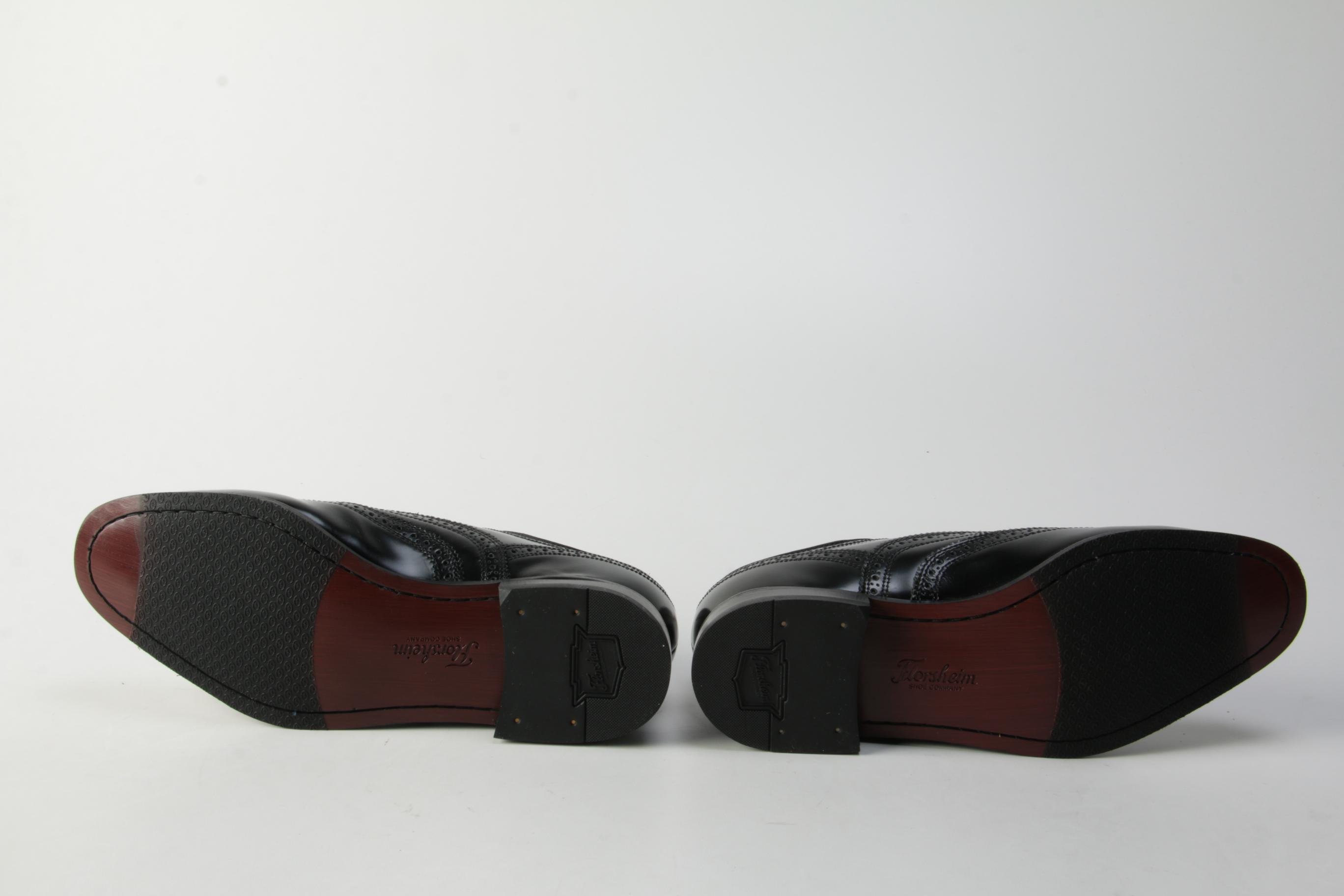 Florsheim Lexington Black Leather Wingtip Oxfords