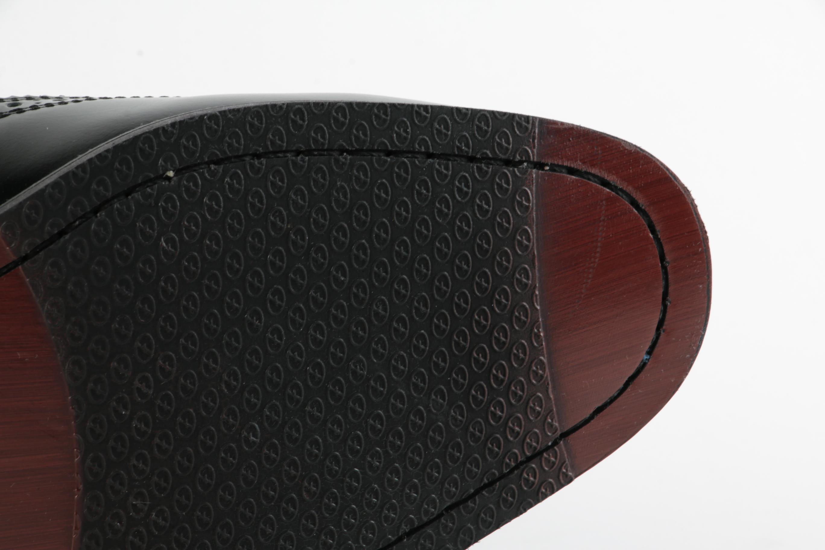 Florsheim Lexington Black Leather Wingtip Oxfords